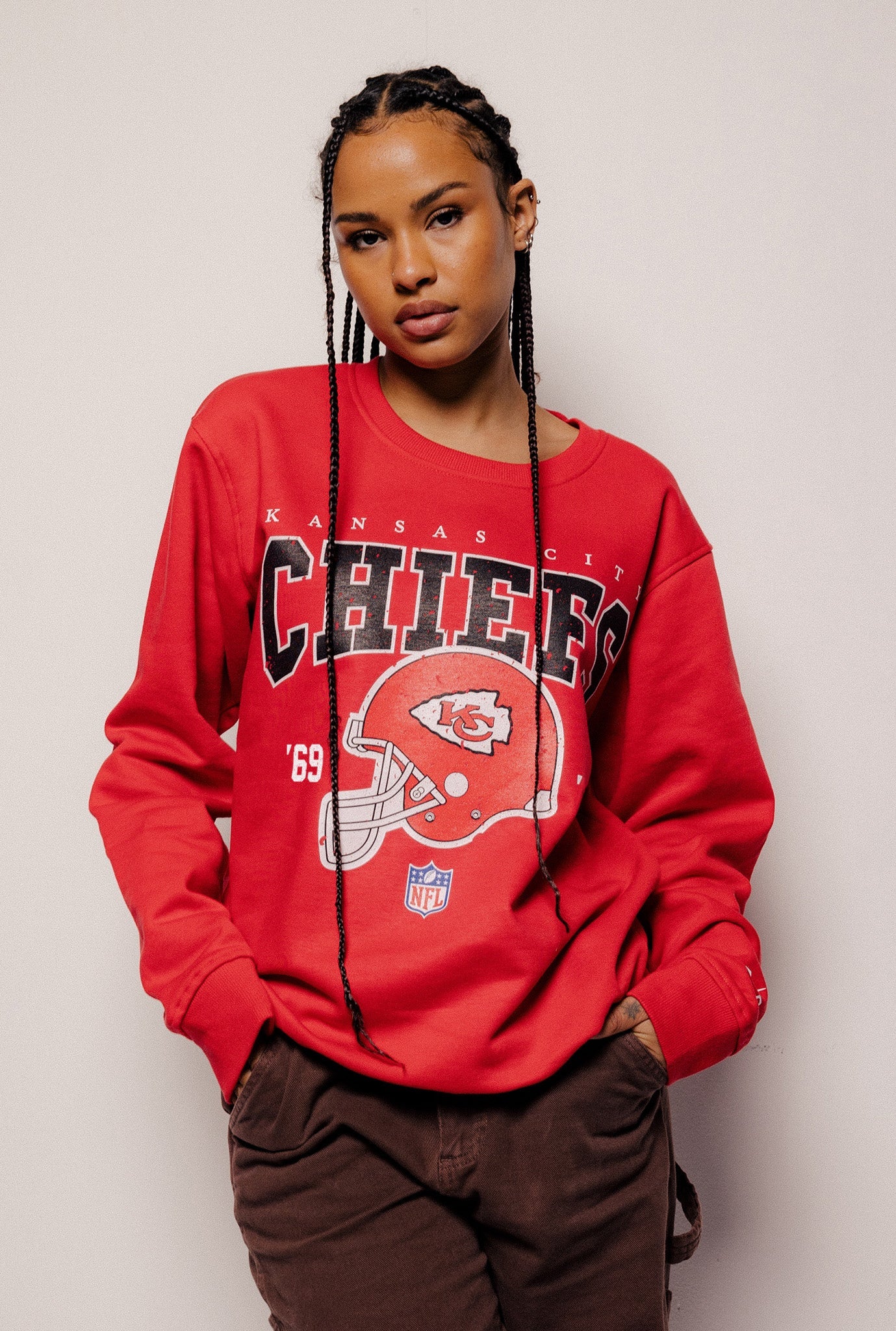 Kansas City Chiefs Vintage Crewneck - Red