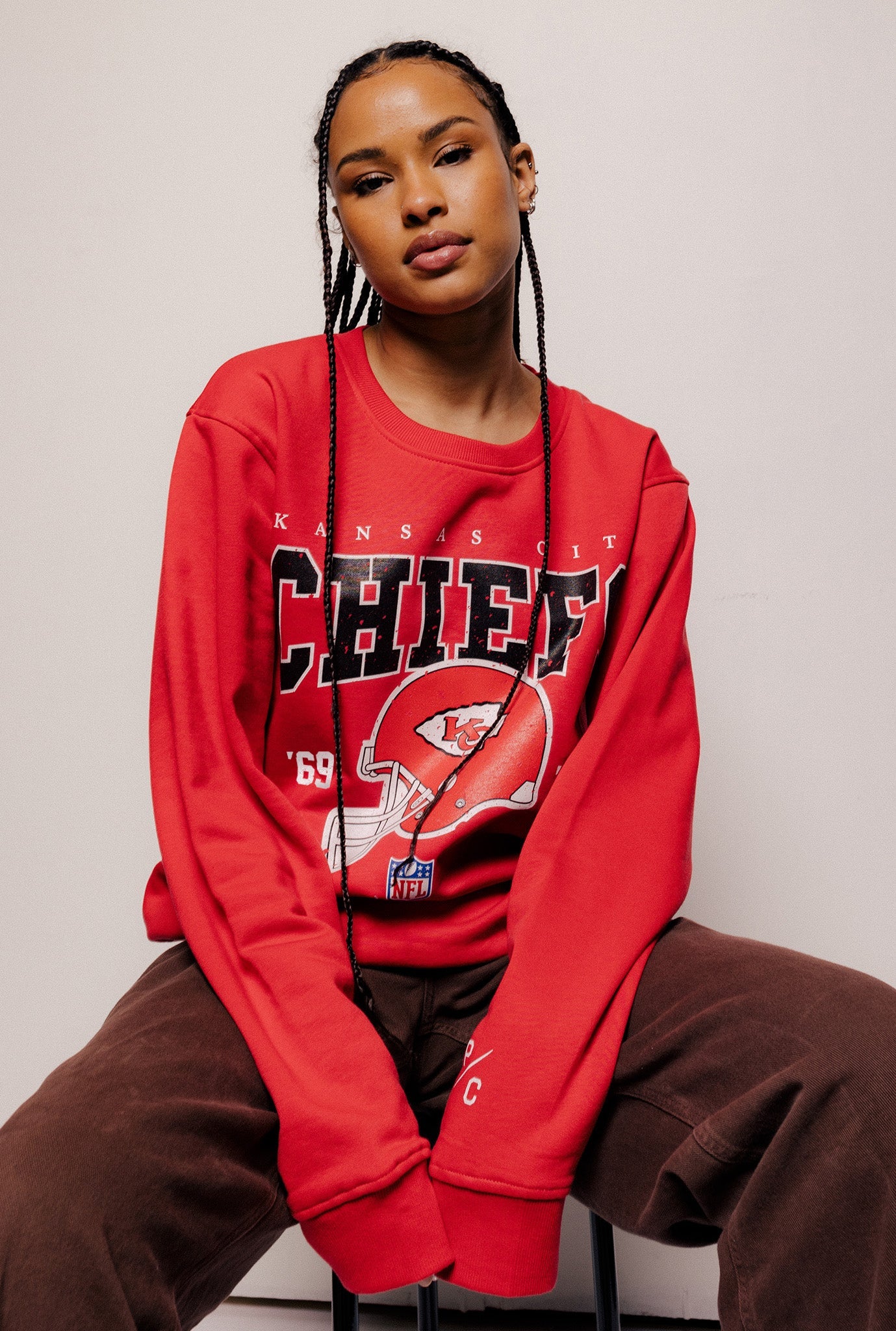 Kansas City Chiefs Vintage Crewneck - Red