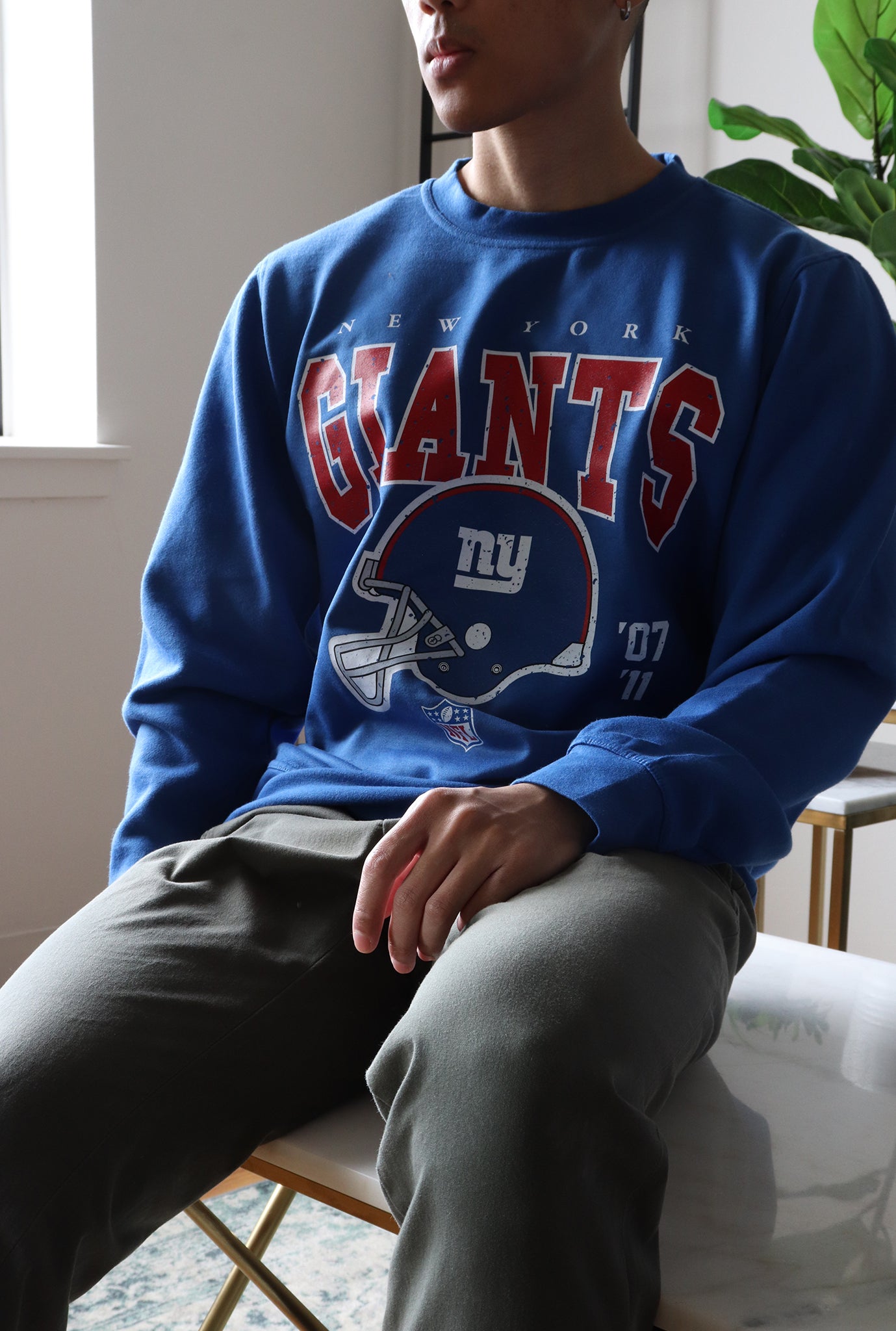 New York Giants Vintage Crewneck - Royal