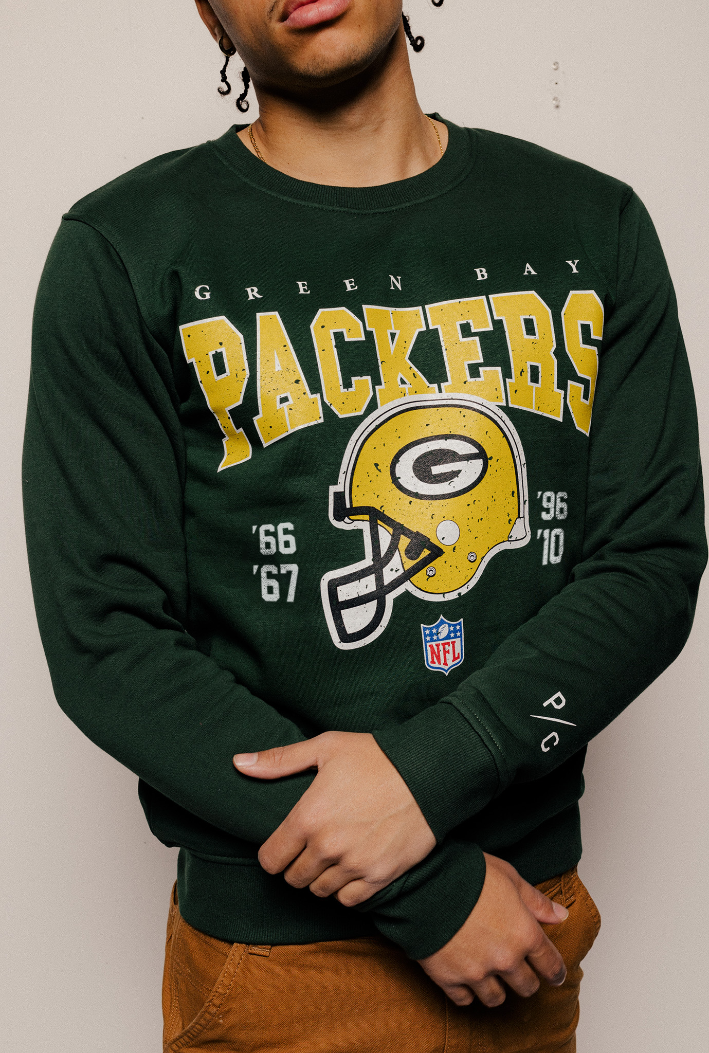 Green Bay Packers Vintage Crewneck - Forest Green