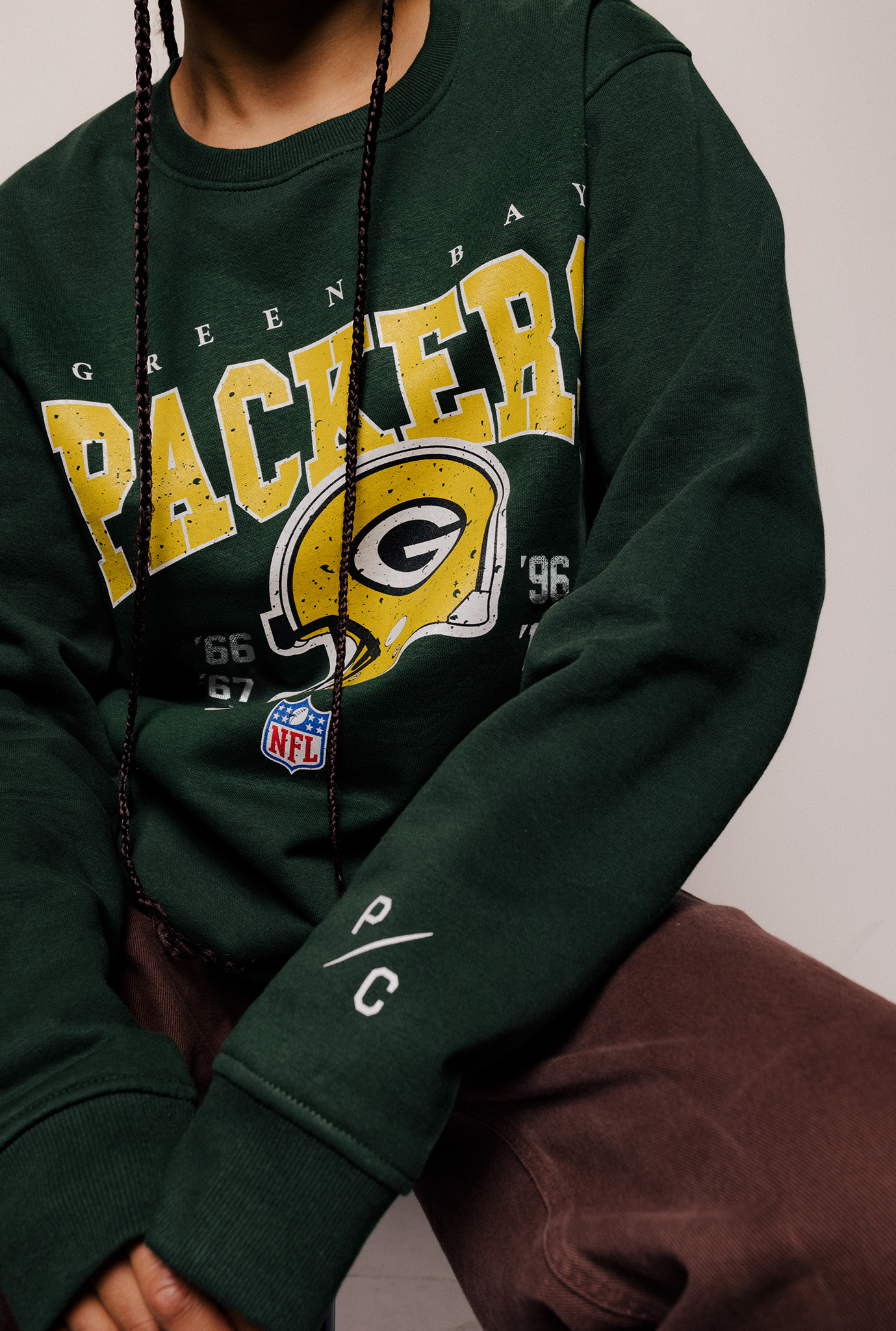 Green Bay Packers Vintage Crewneck - Forest Green