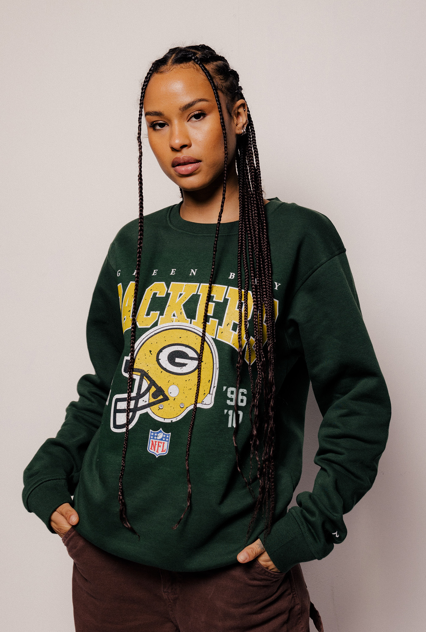 Green Bay Packers Vintage Crewneck - Forest Green