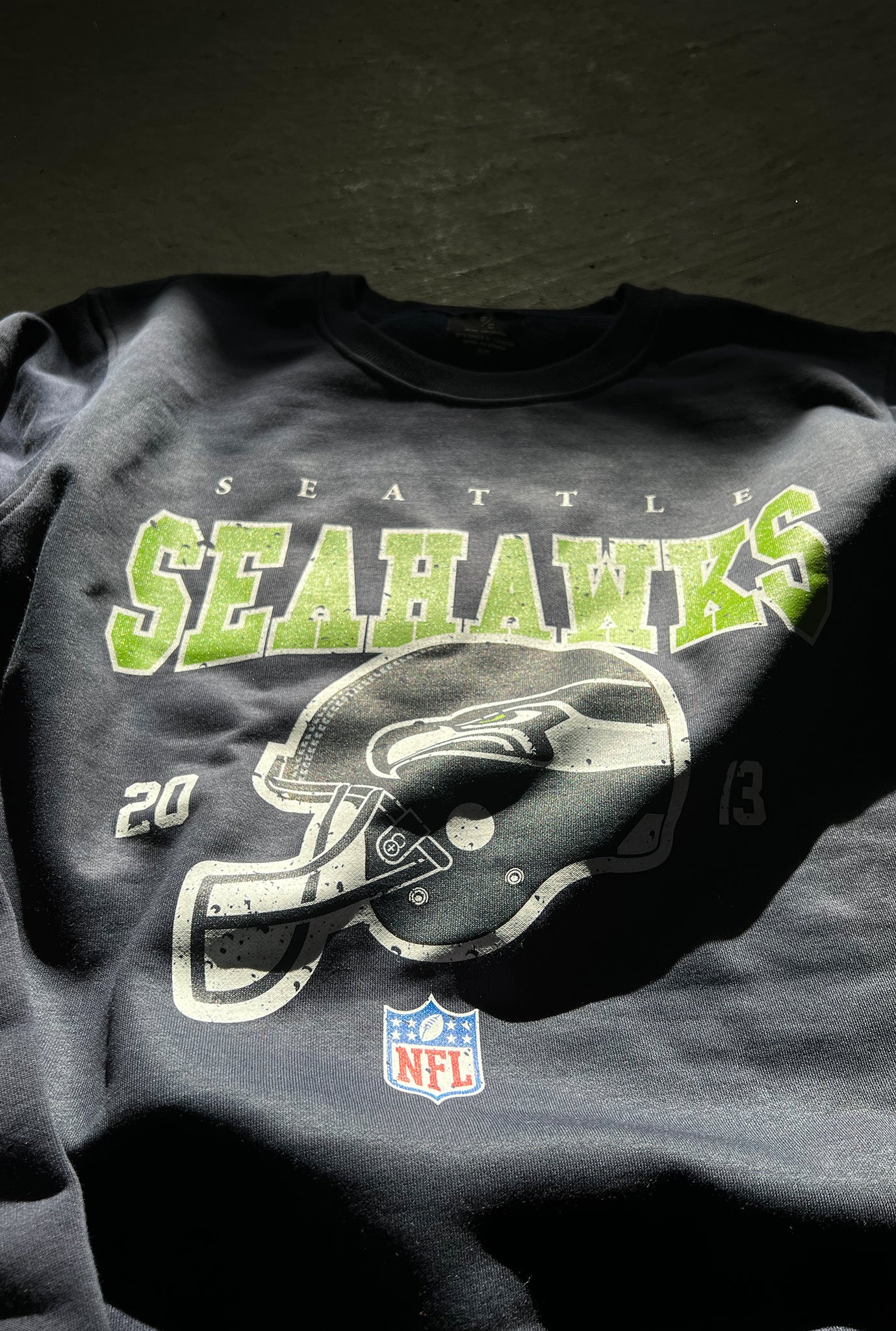 Seattle Seahawks Vintage Crewneck - Navy