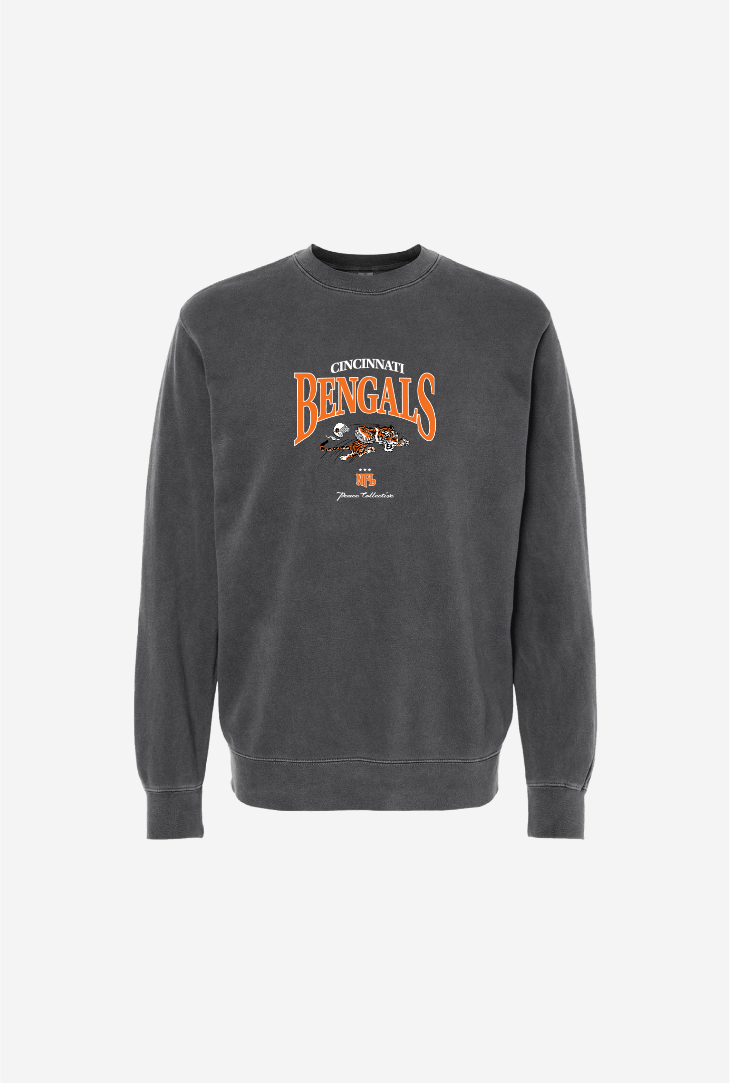 Cincinnati Bengals Vintage Embroidered Crewneck - Black