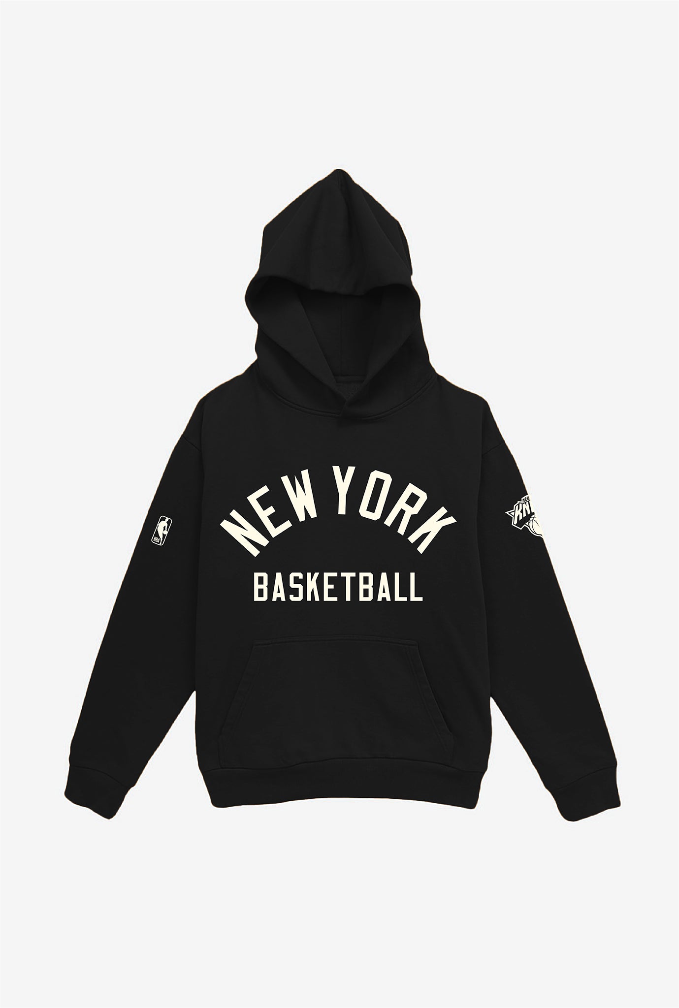 New York Knicks Heavyweight Hoodie - Black