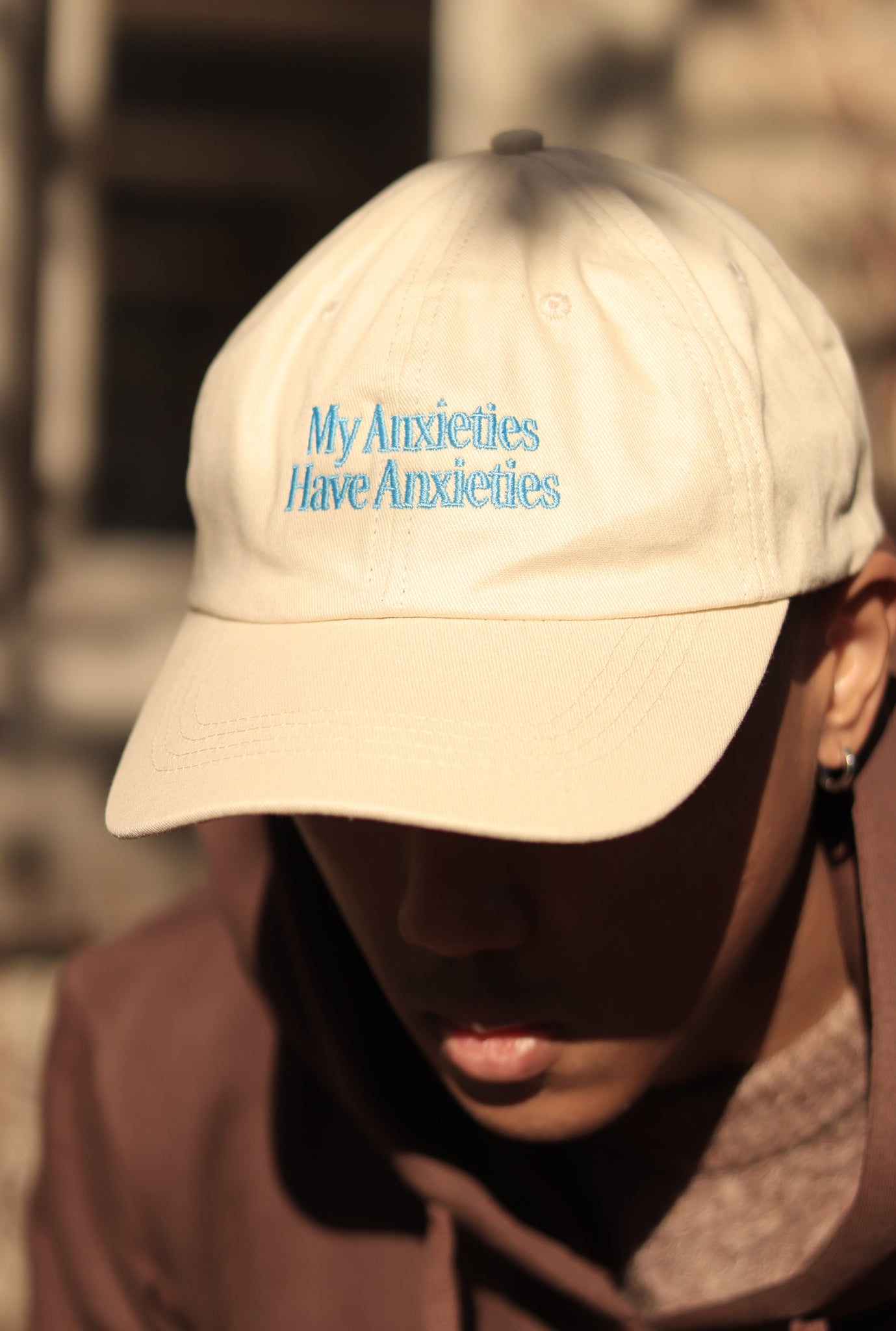 Peanuts My Anxieties have Anxieties Dad Cap - Natur