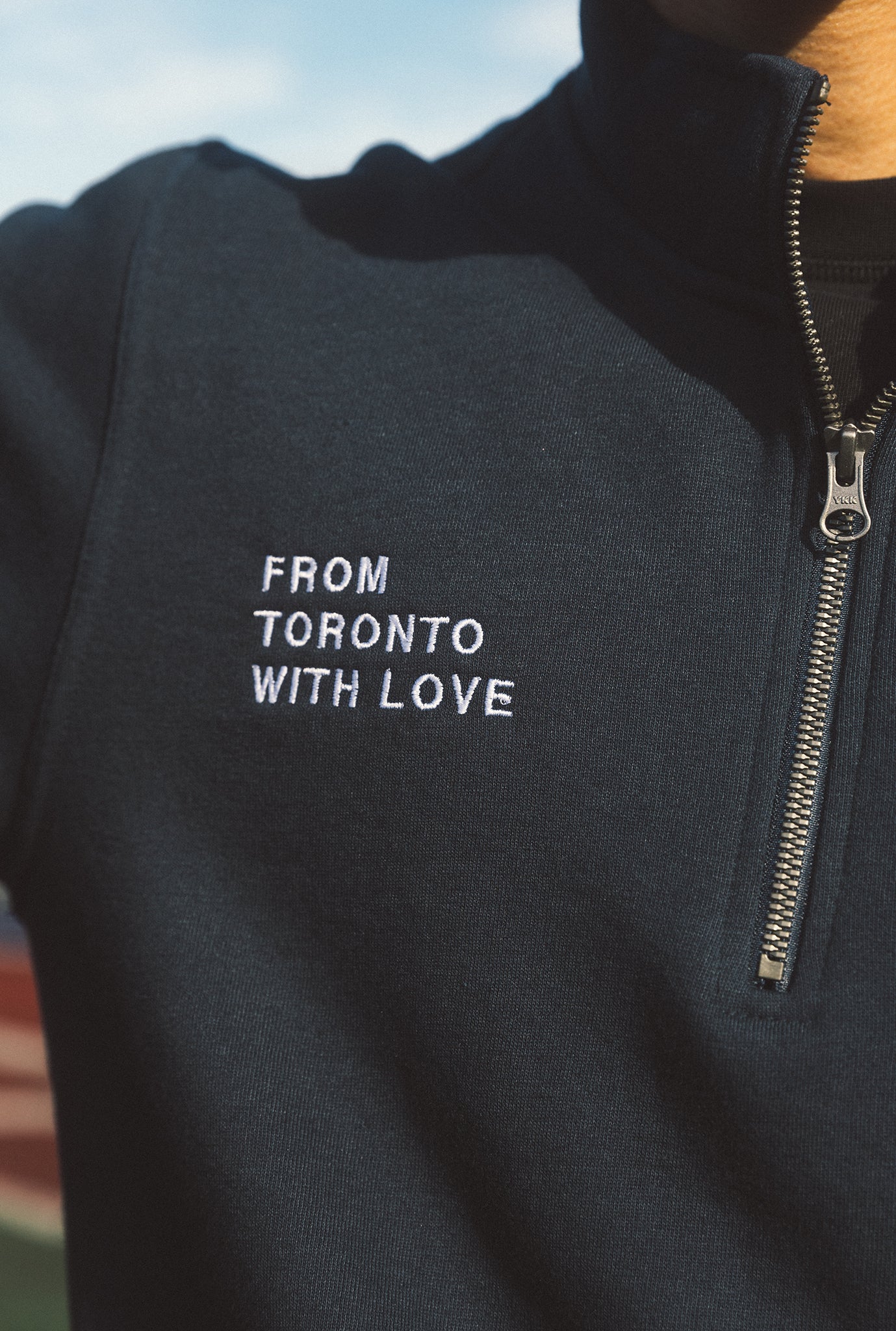 From Toronto with Love U of T 1/4 Zip - Navy