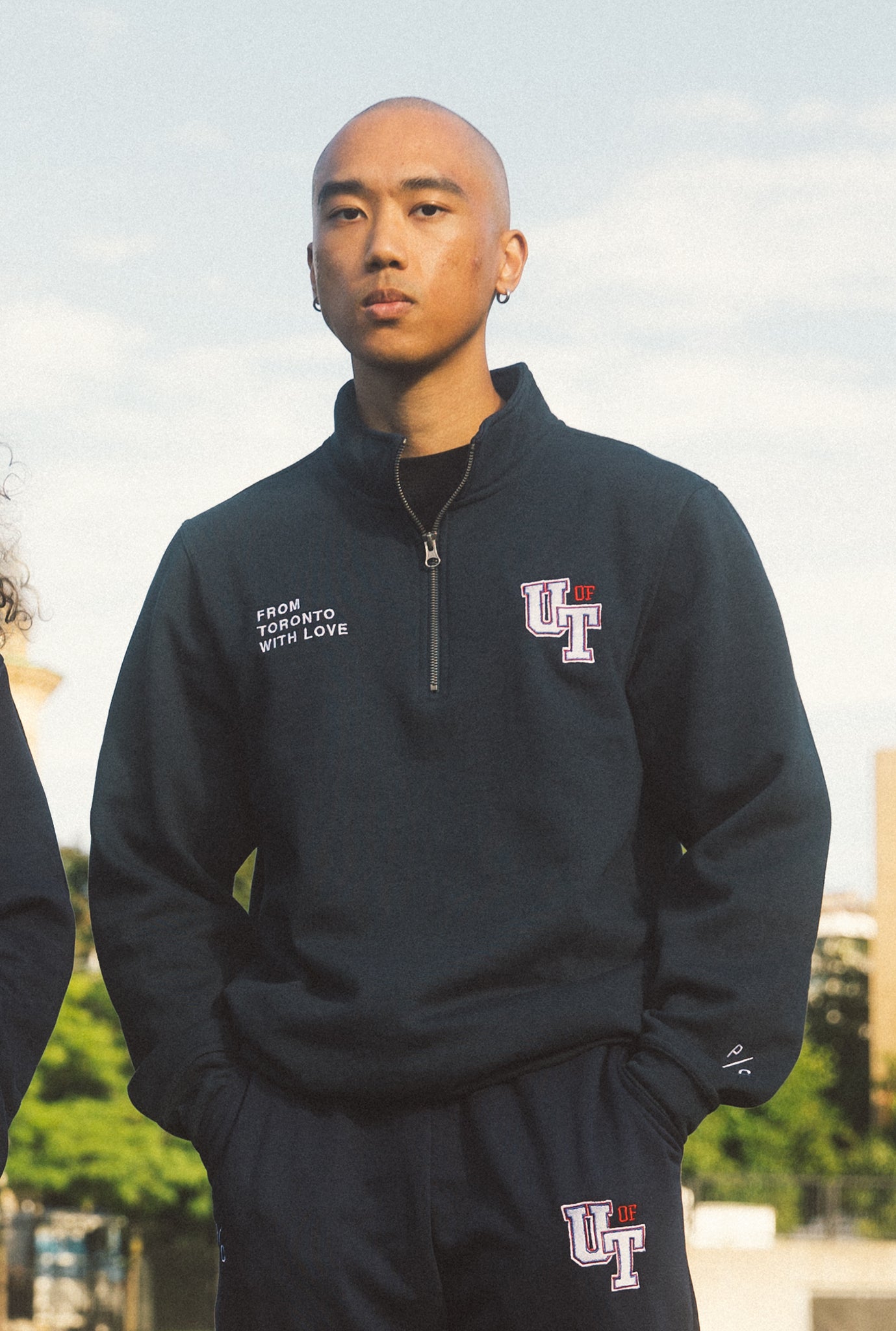 From Toronto with Love U of T 1/4 Zip - Navy