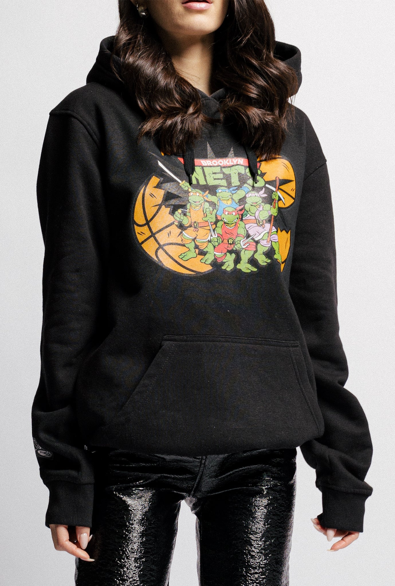 P/C x TMNT Brooklyn Nets Hoodie - Black