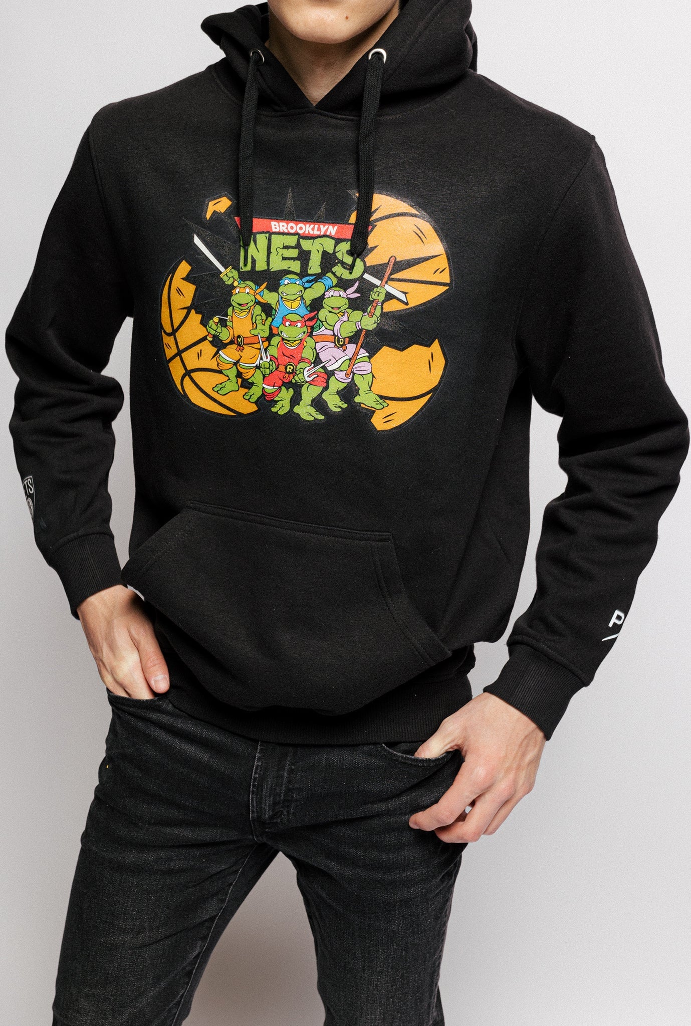 P/C x TMNT Brooklyn Nets Hoodie - Black