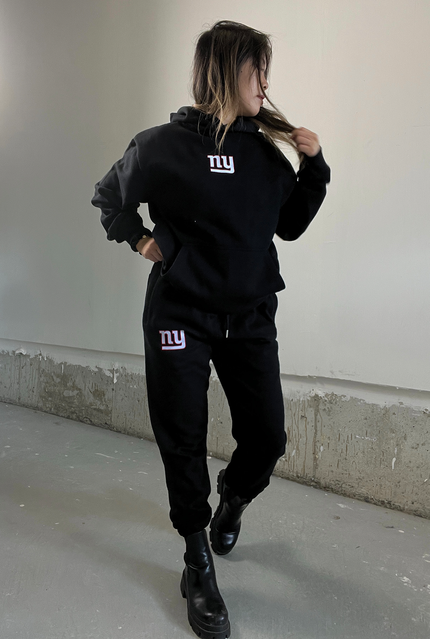 New York Giants Logo Heavyweight Jogger - Black