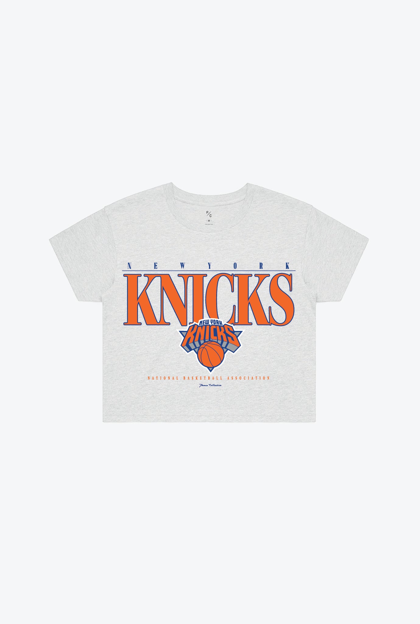 New York Knicks Signature Cropped T-Shirt - Ash