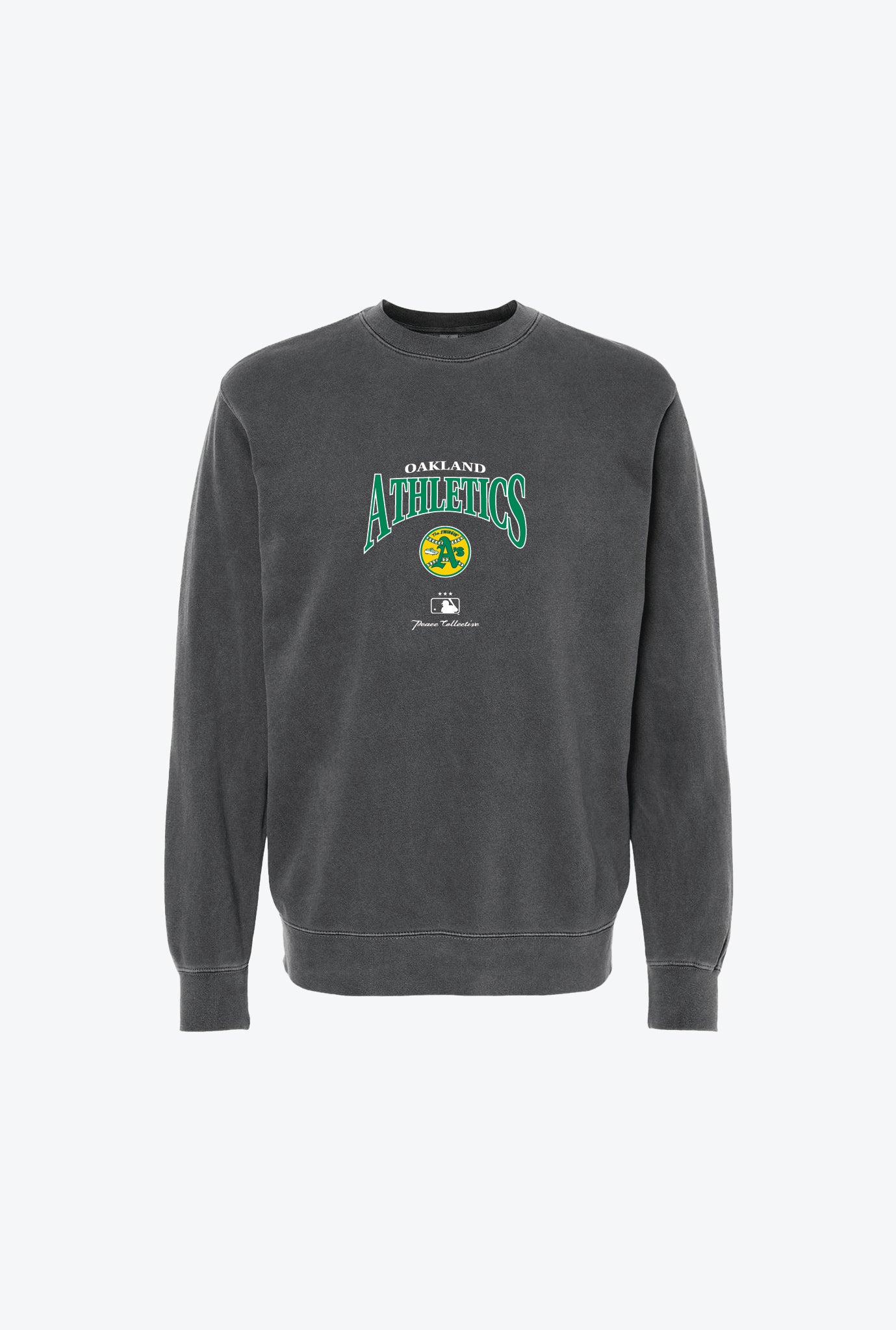 Oakland Athletics Pigment Dye Crewneck - Black