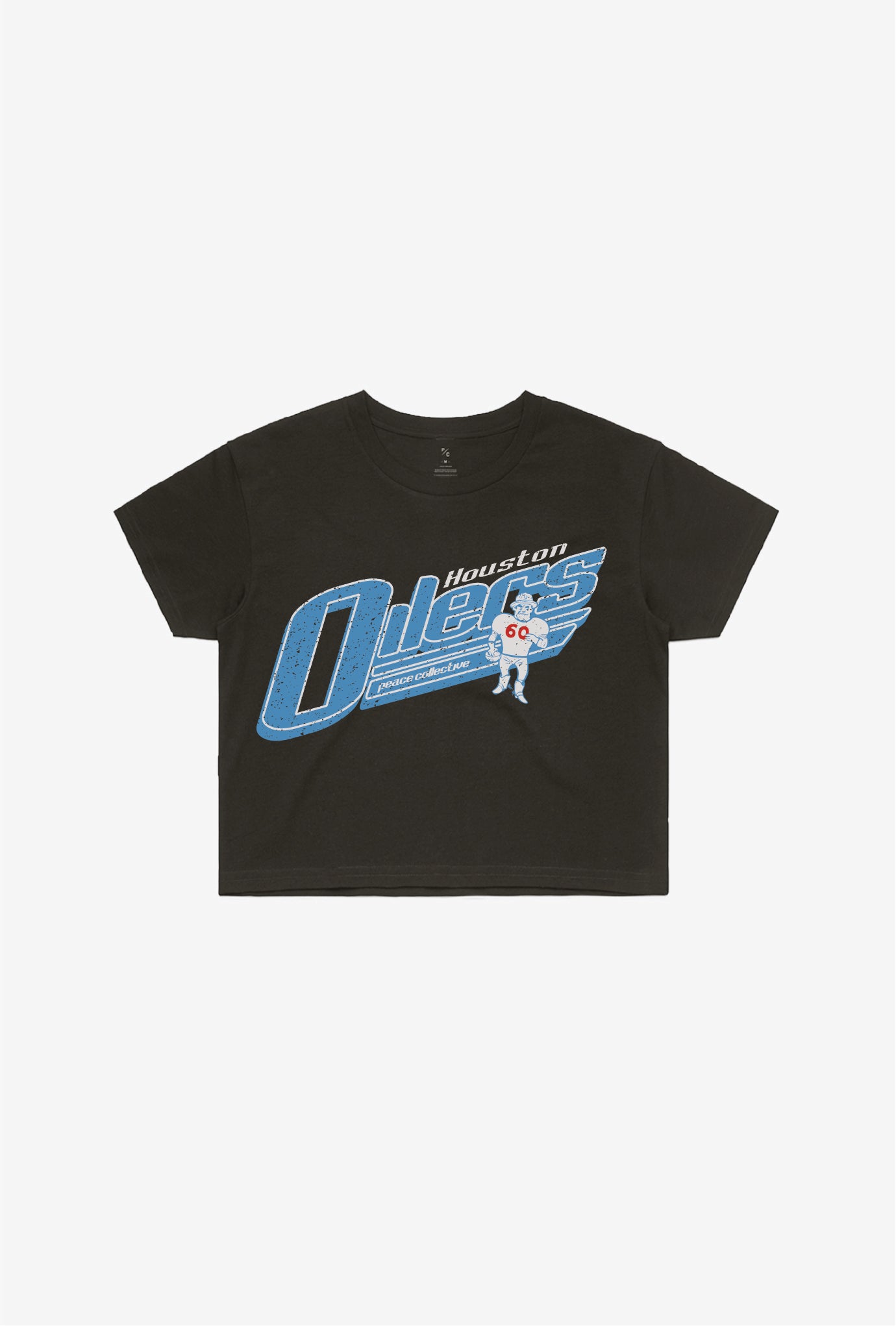 Houston Oilers Vintage Cropped T-Shirt - Black