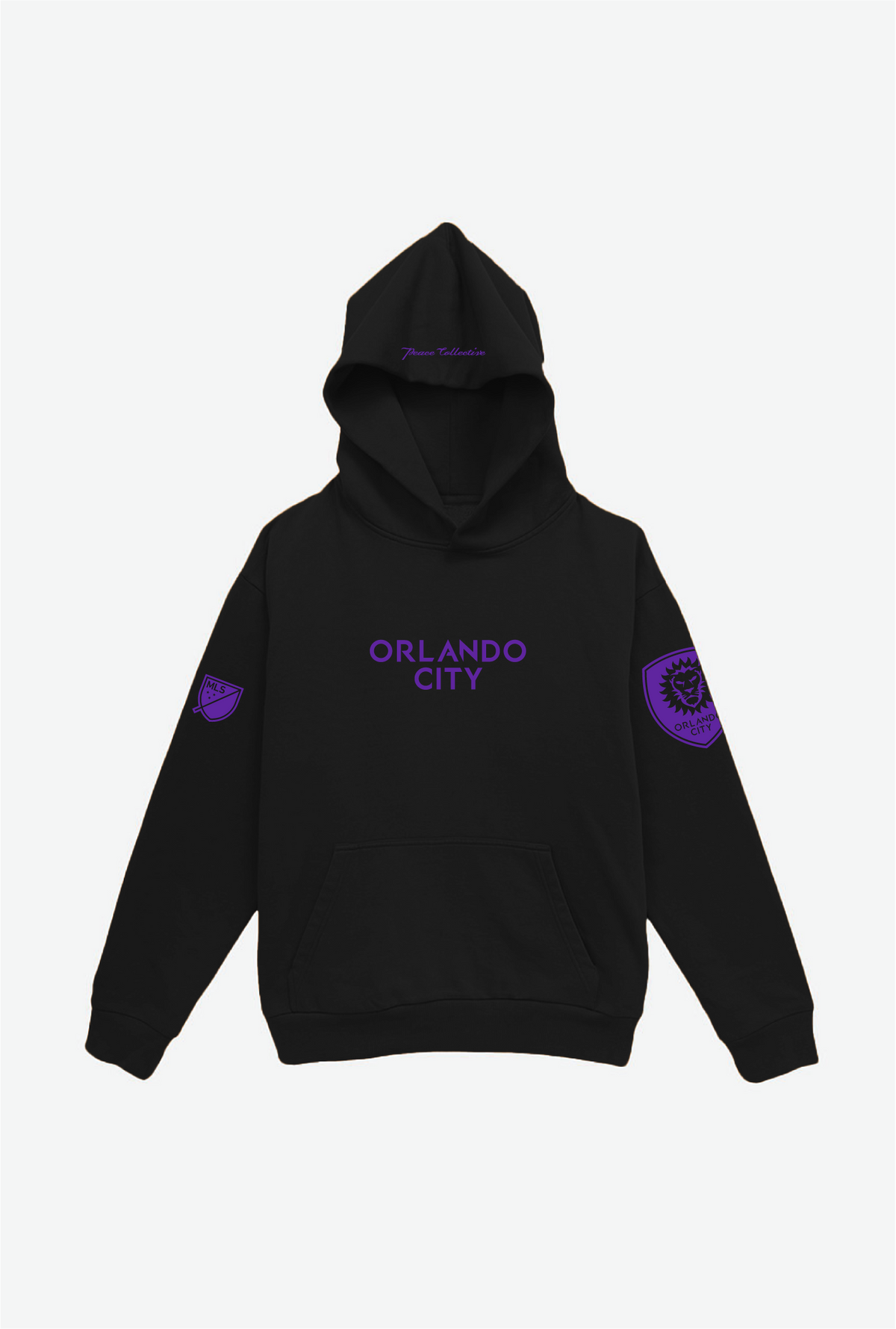 Orlando City SC Schwerer Kapuzenpullover - Schwarz