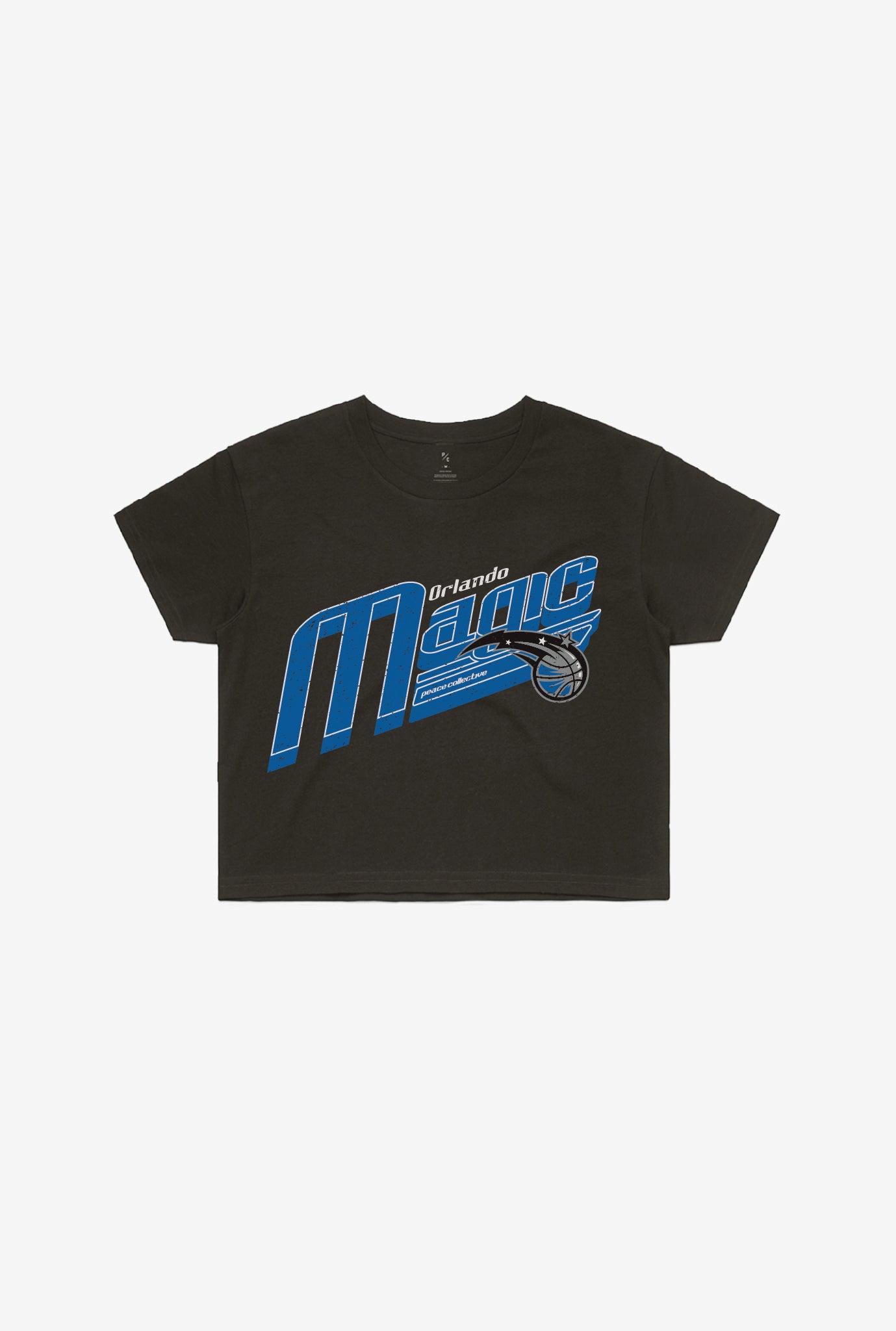 Orlando Magic Pigment Dye Cropped T-Shirt - Black