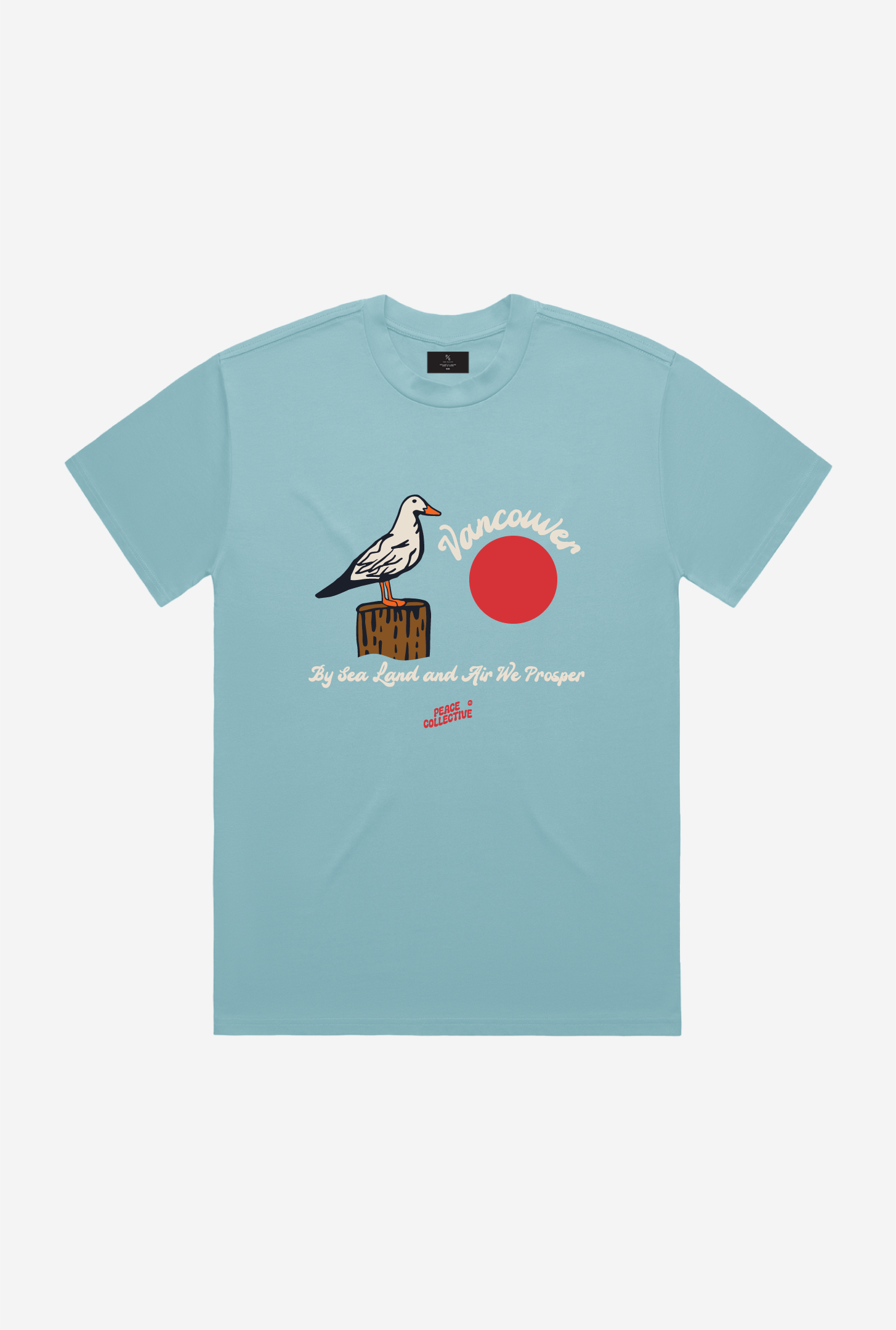 Vancouver Seagull T-Shirt - Blue