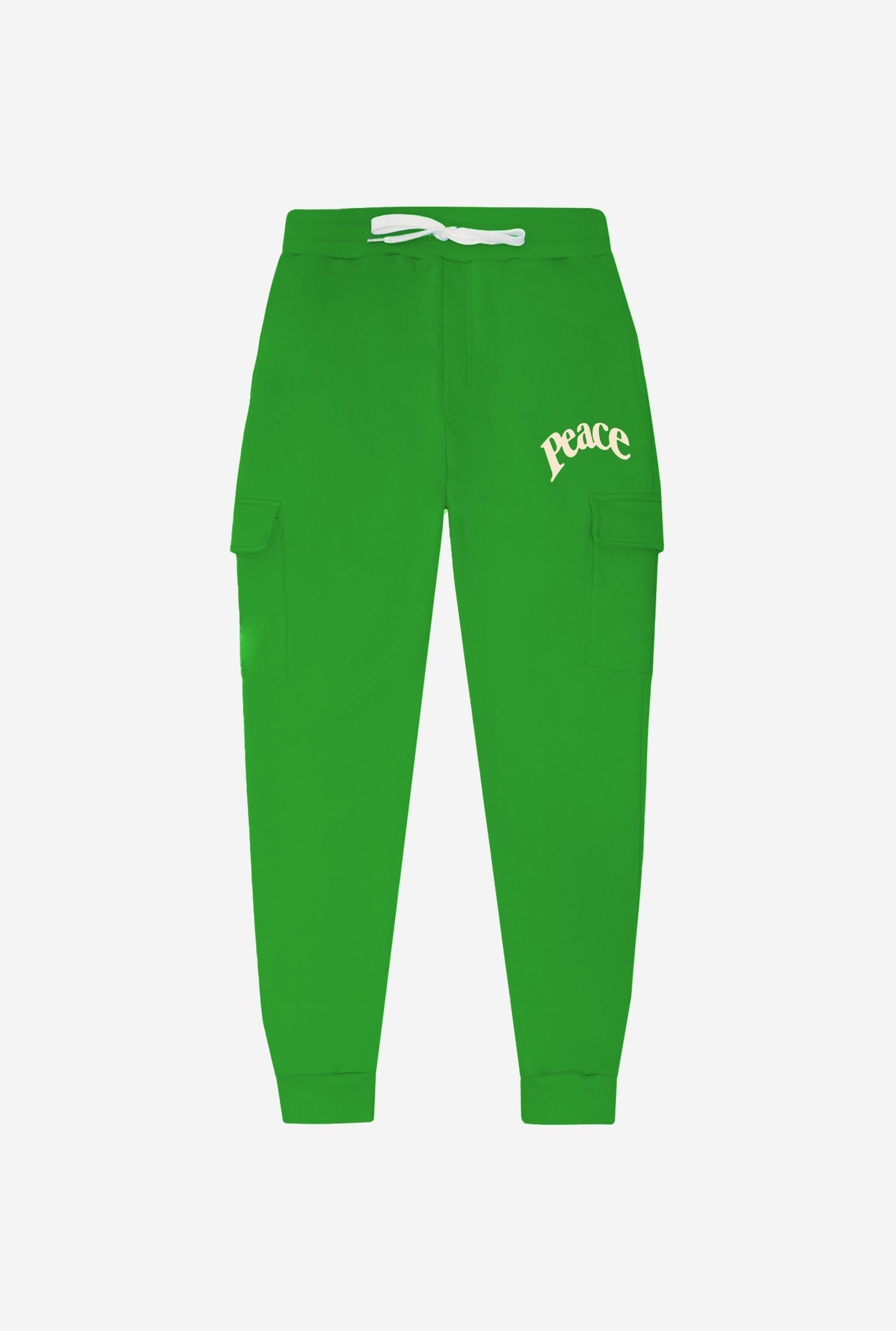 Peace Oversized Cargo Jogger - Kelly Green