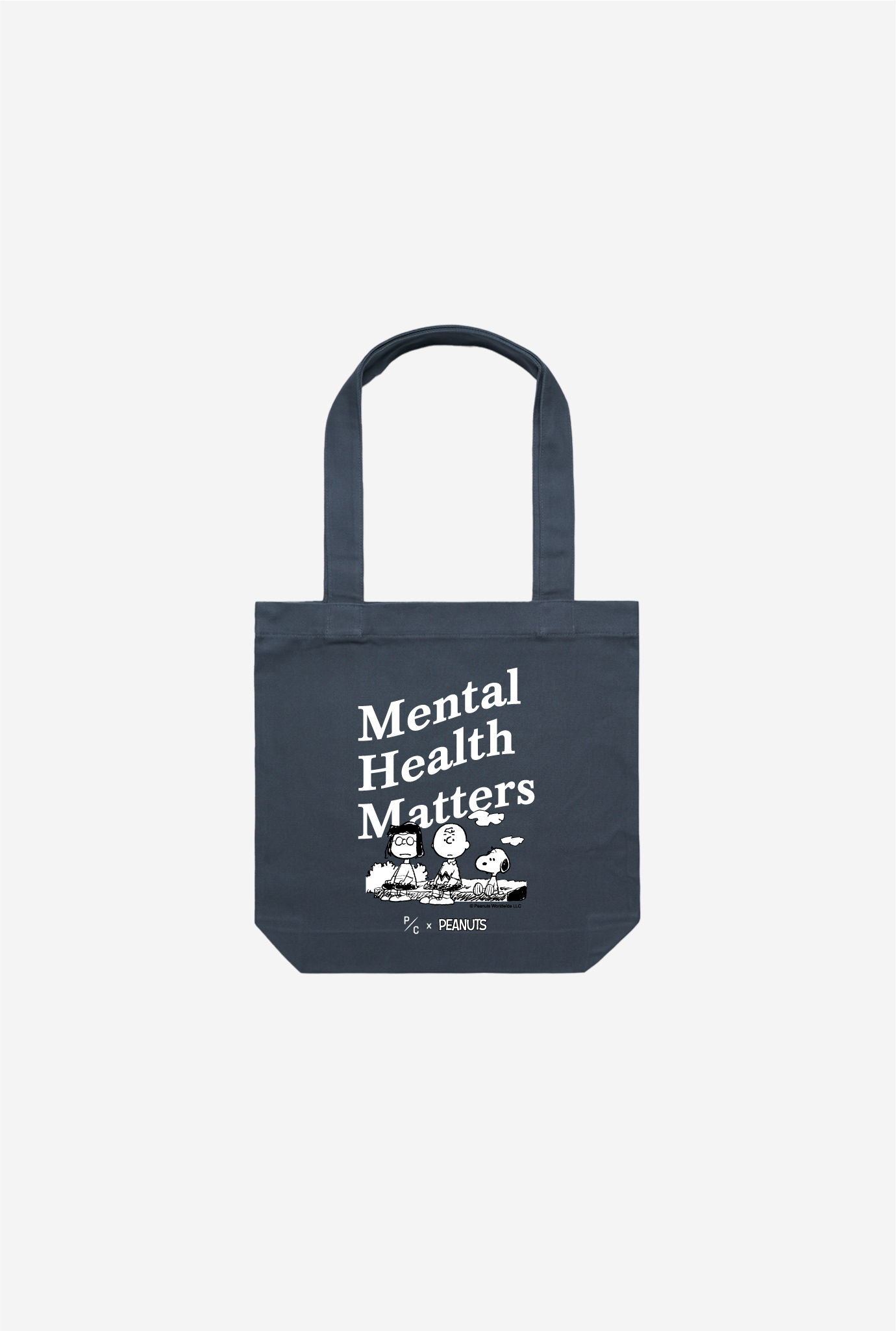 Peanuts Mental Health Matters Tote - Petrol Blue