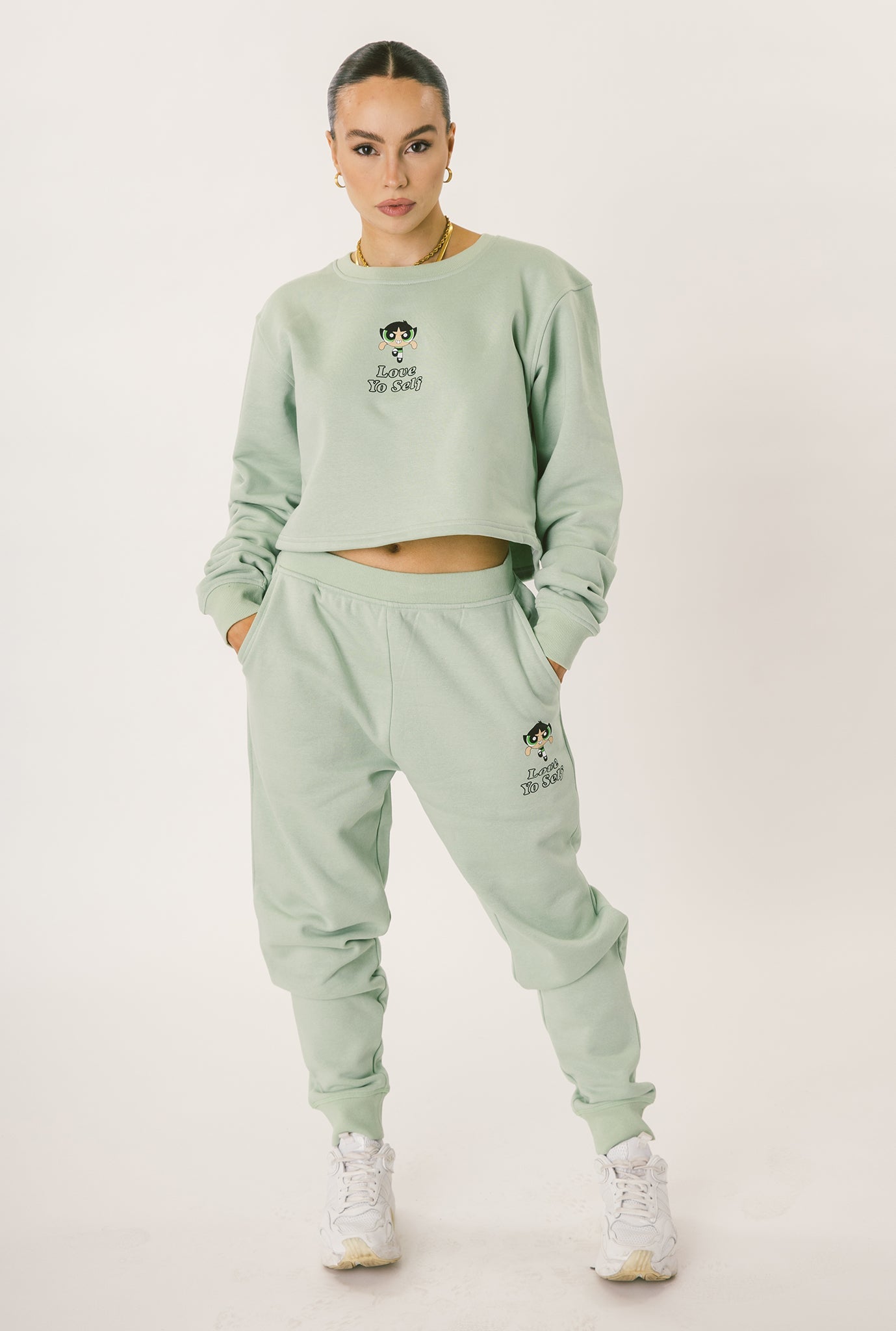 P/C x Powerpuff Girls Love Yo Self Joggers - Sage