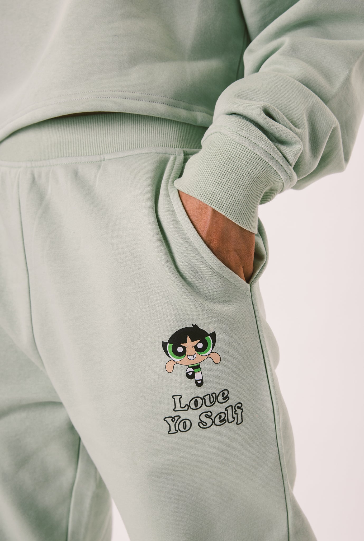 P/C x Powerpuff Girls Love Yo Self Joggers - Sage