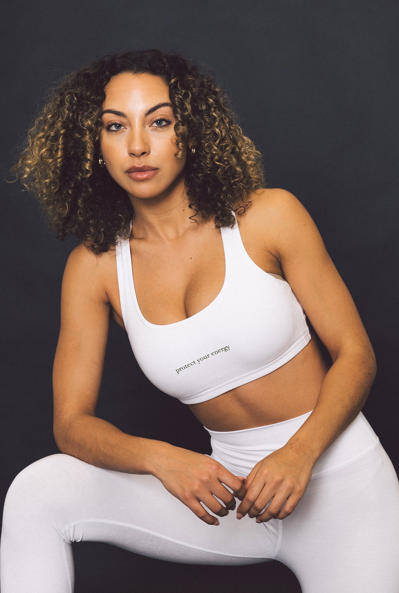 Protect Your Energy Movement™ Bra Top - White