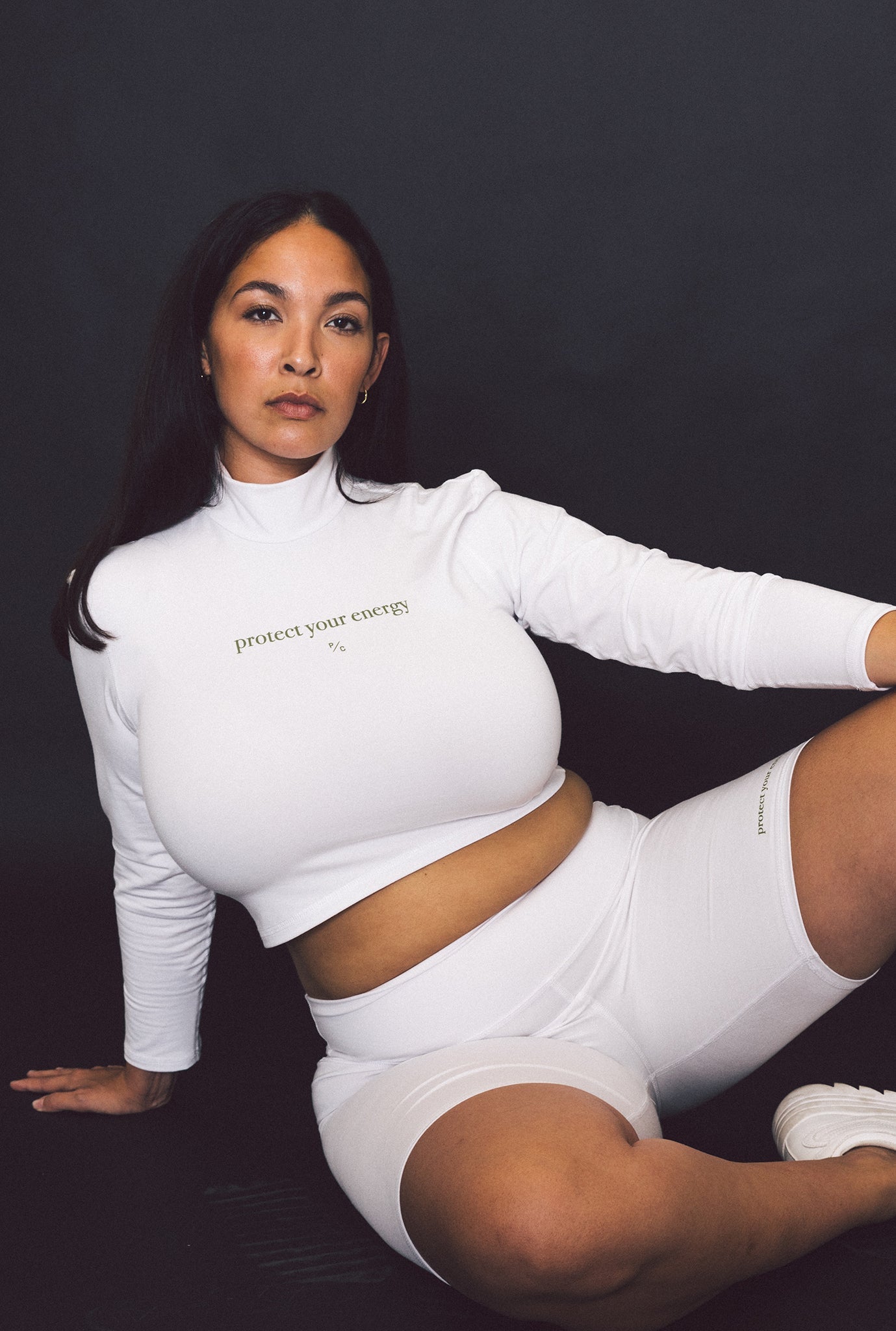 Protect Your Energy Movement™ Mock Neck - White