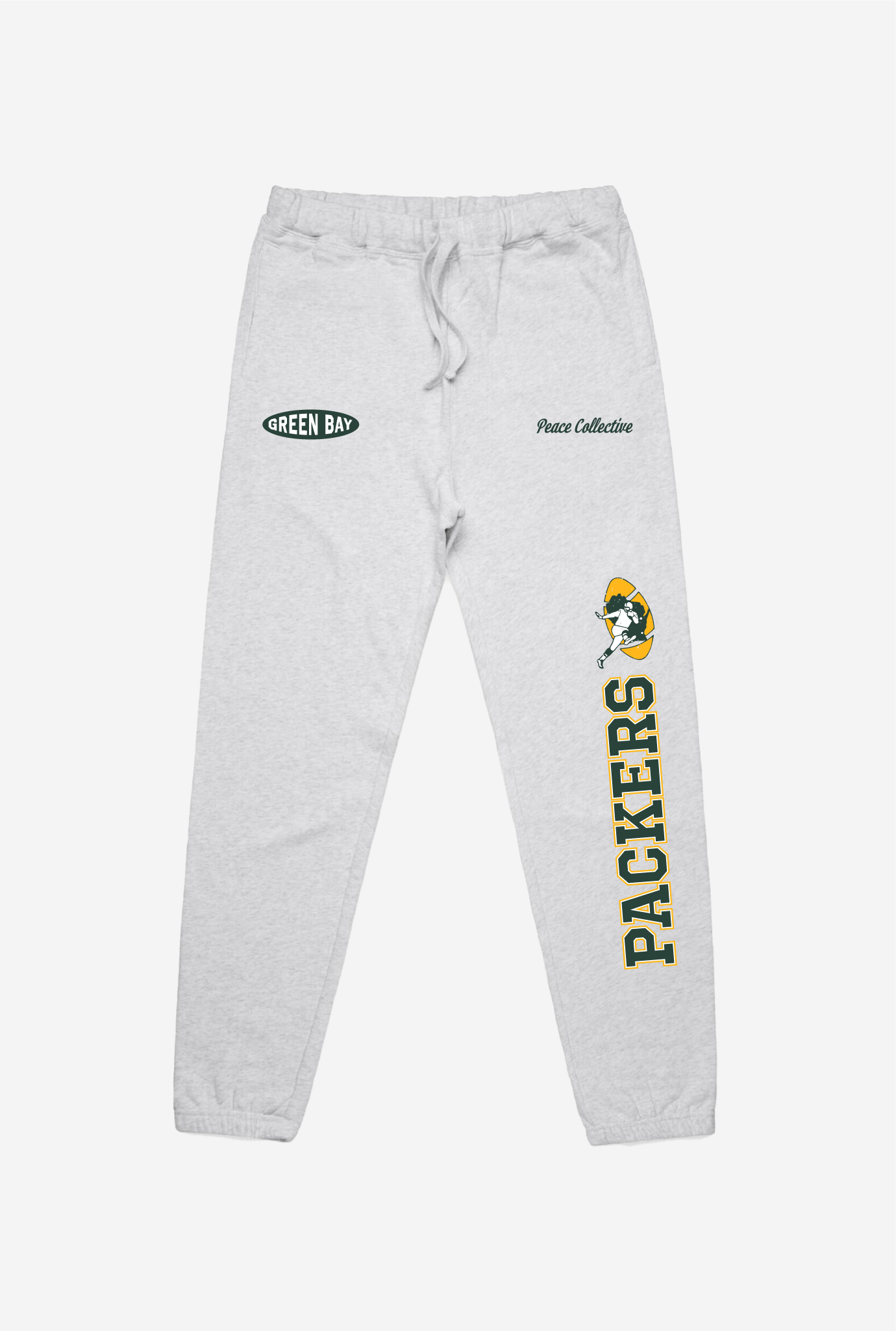 Green Bay Packers Washed Graphic Joggers - Ash