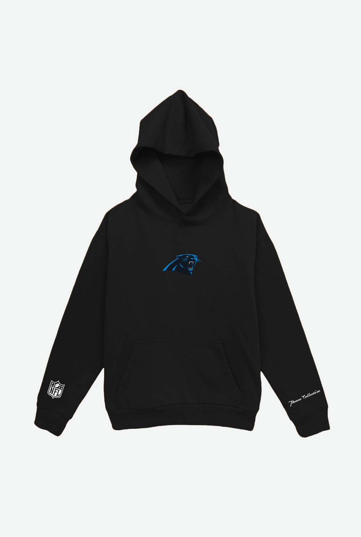 Carolina Panthers Logo Heavyweight Hoodie - Black