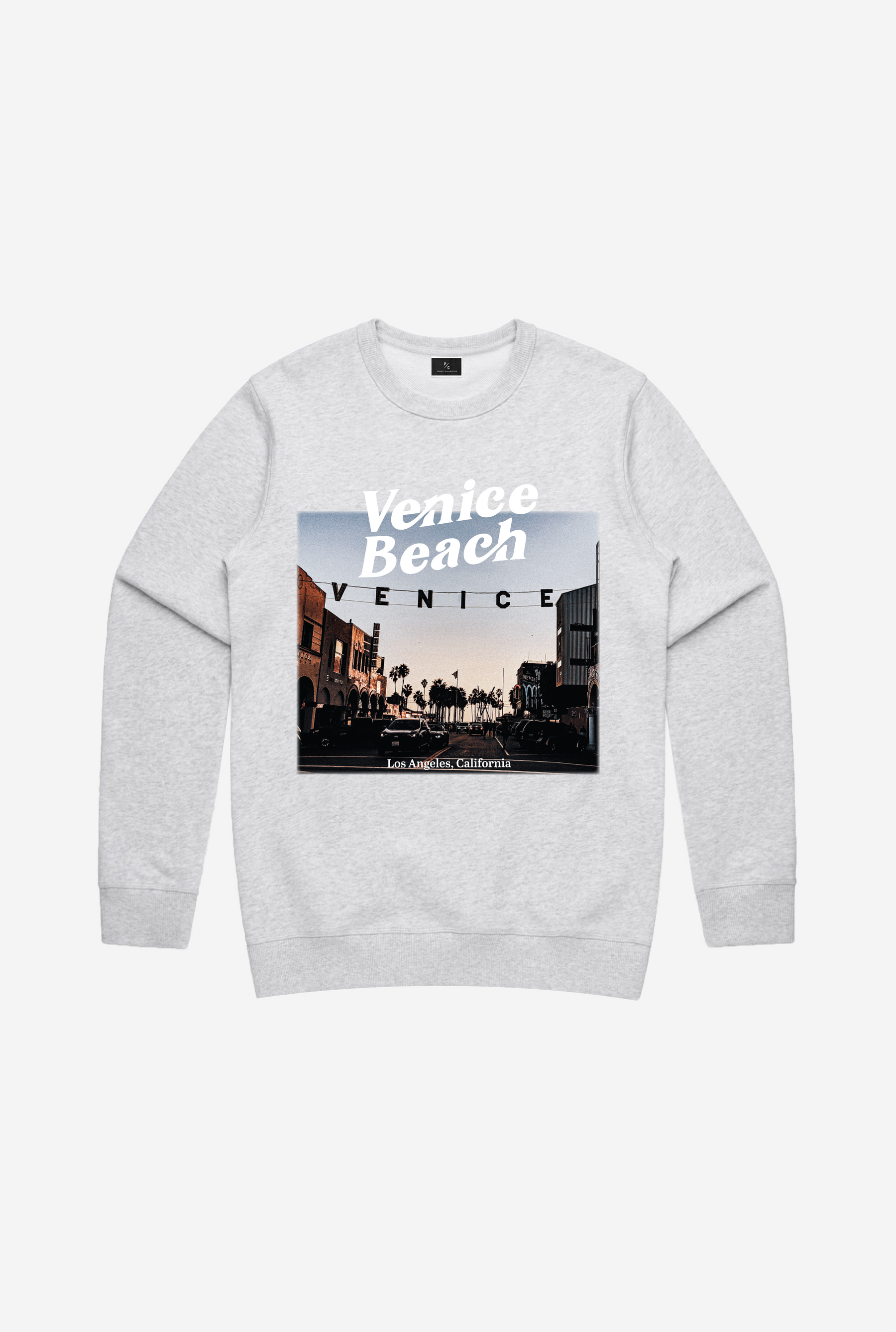Venice Beach Post Card Crewneck - Grey