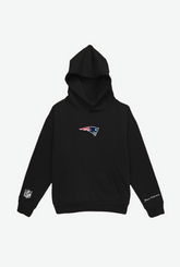 Schwerer Kapuzenpullover mit Logo der New England Patriots - Schwarz