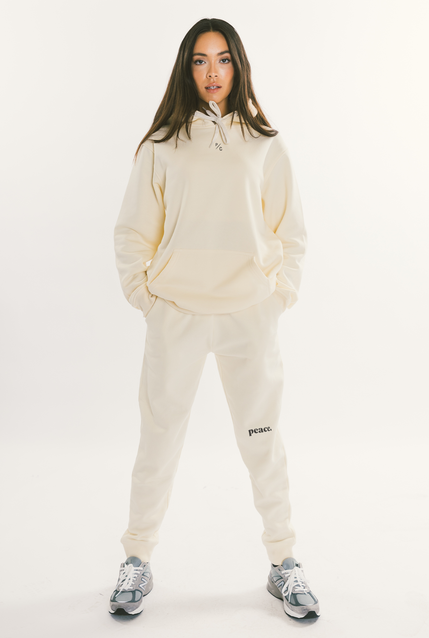 Peace Essentials Jogginghose - Elfenbein