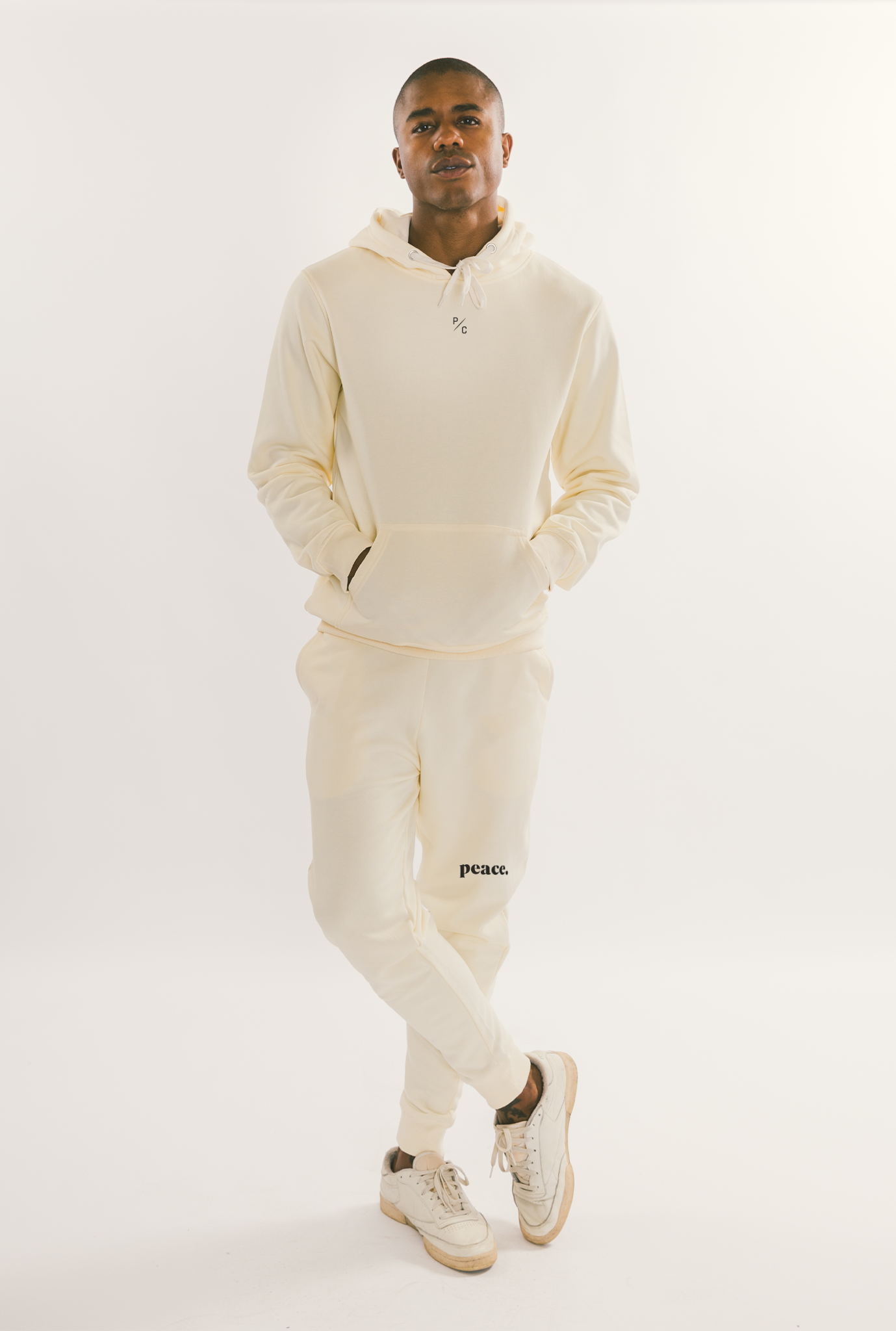 Peace Essentials Jogginghose - Elfenbein