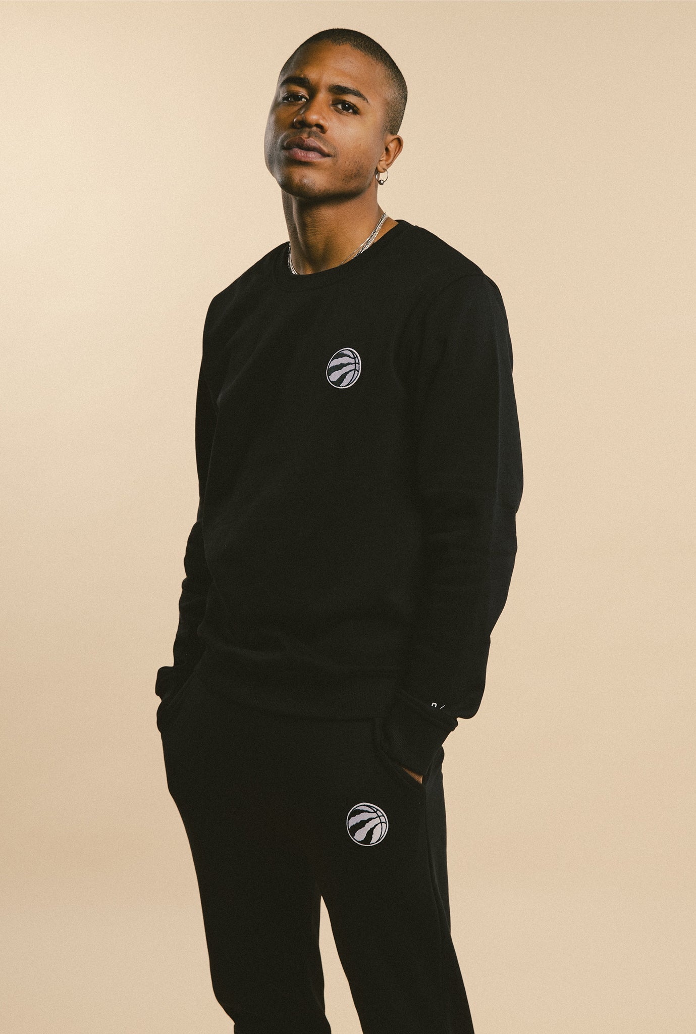 Toronto Raptors Patch Logo Jogger - Black