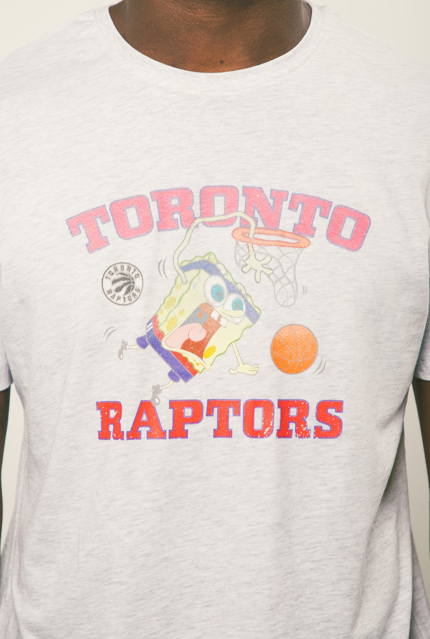 Toronto Raptors Spongebob T-Shirt - Ash