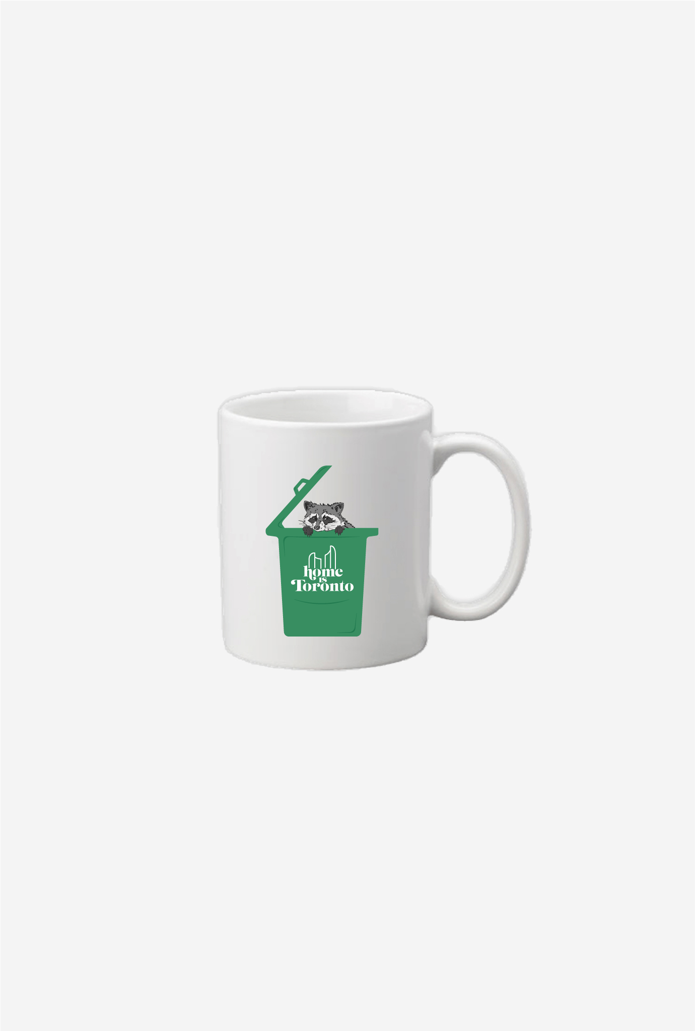 Home is Toronto Raccoon Mug - White