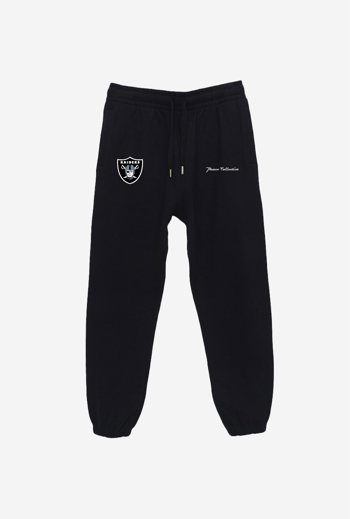 Pantalon de jogging épais avec logo des Las Vegas Raiders - Noir