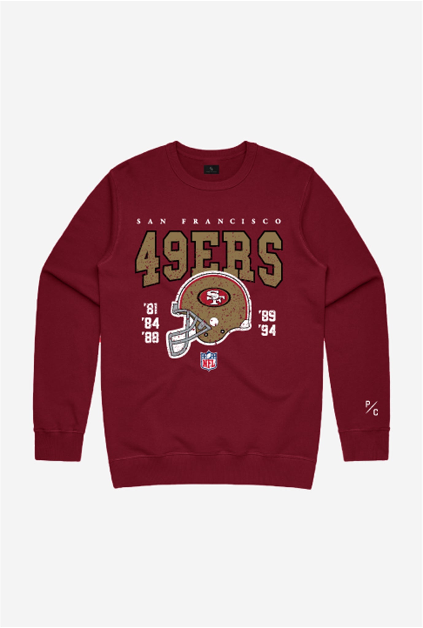 San Francisco 49ers Vintage Crewneck - Maroon