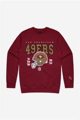 San Francisco 49ers Vintage Crewneck - Maroon