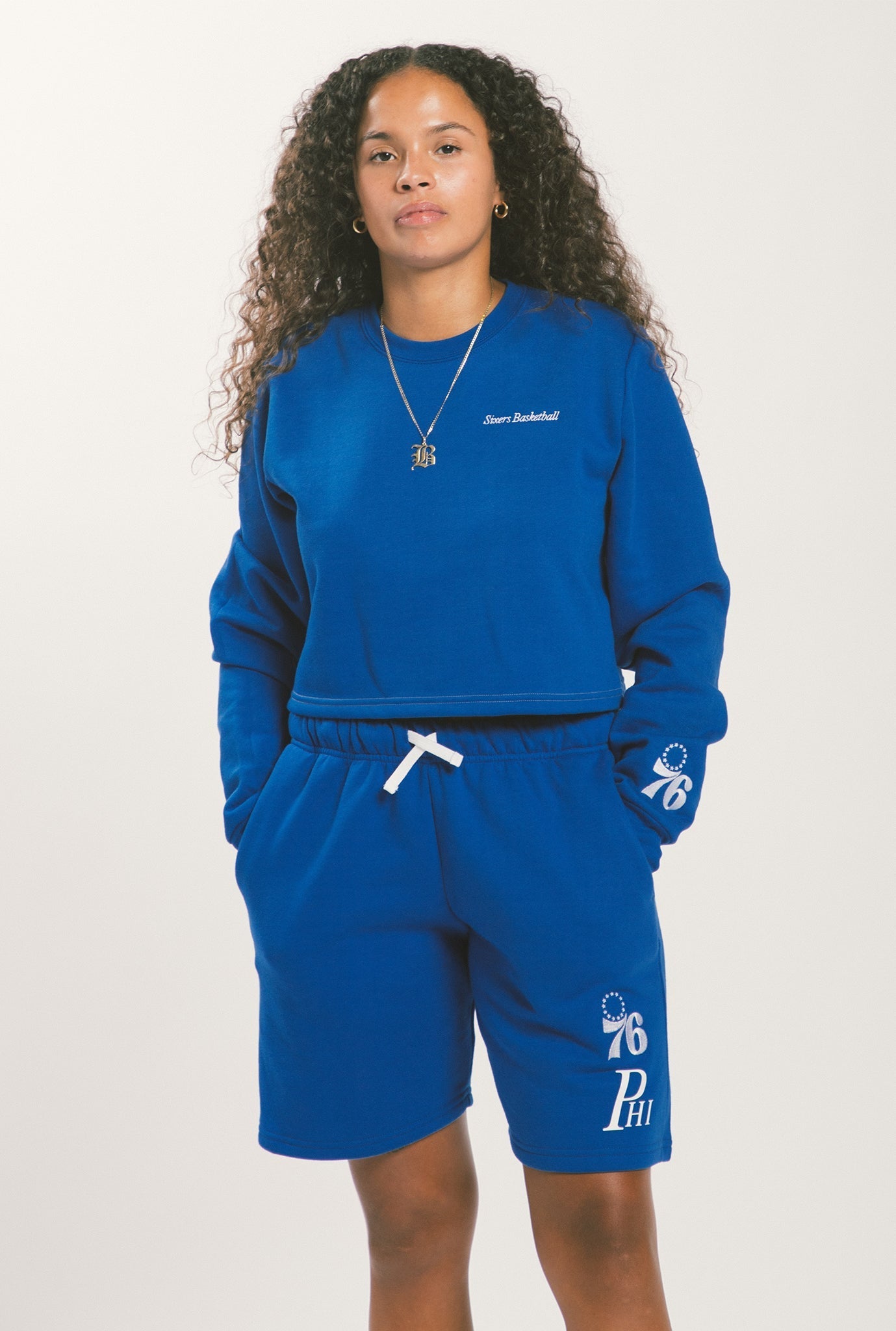 Philadelphia 76ers Premium Drawstring Shorts - Royal