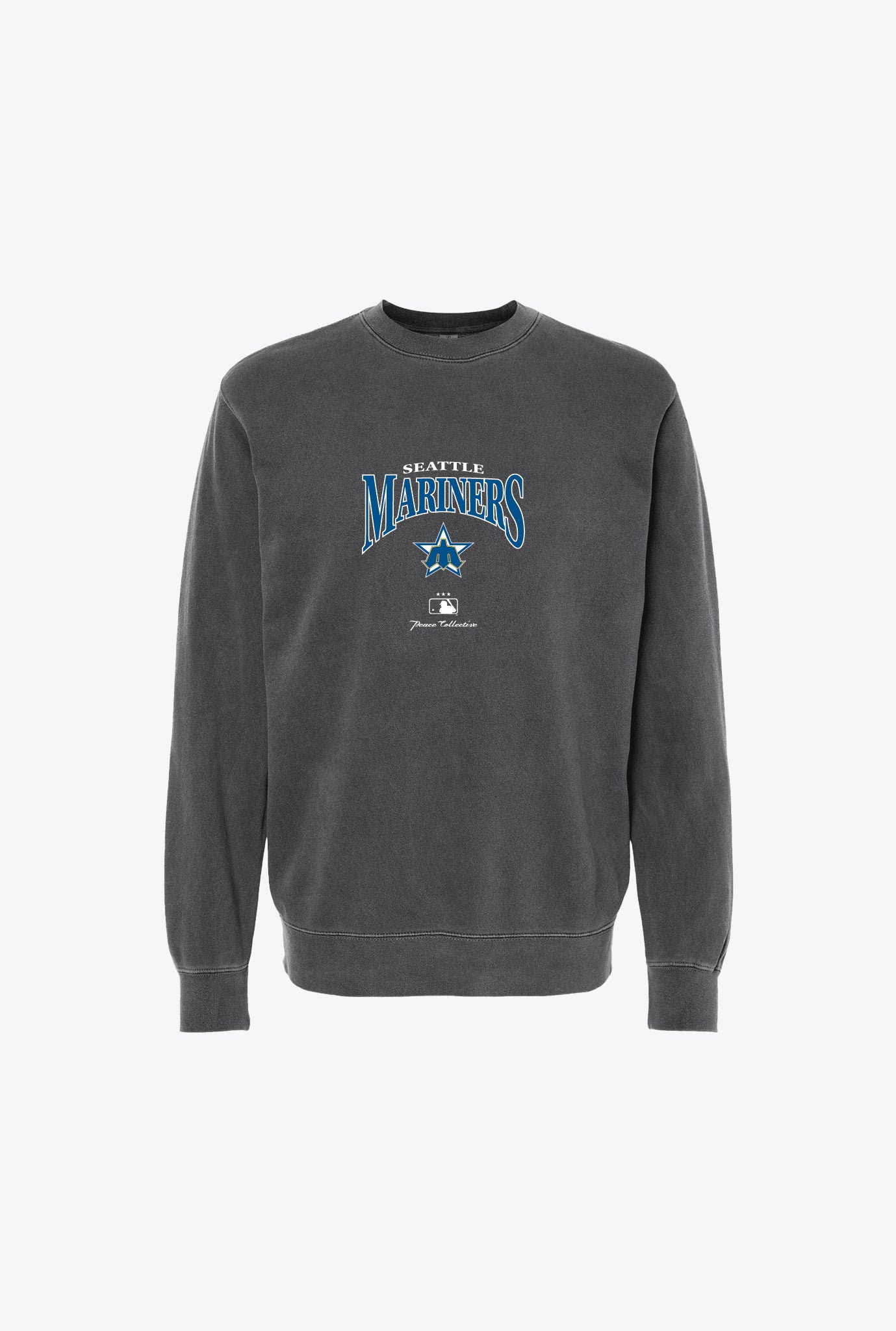 Seattle Mariners Pigment Dye Crewneck - Black