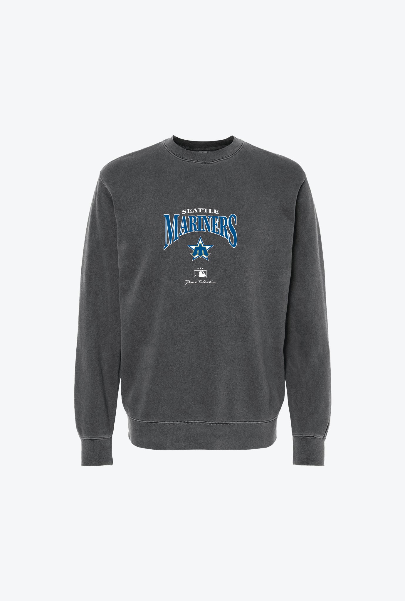 Seattle Mariners Pigment Dye Crewneck - Black