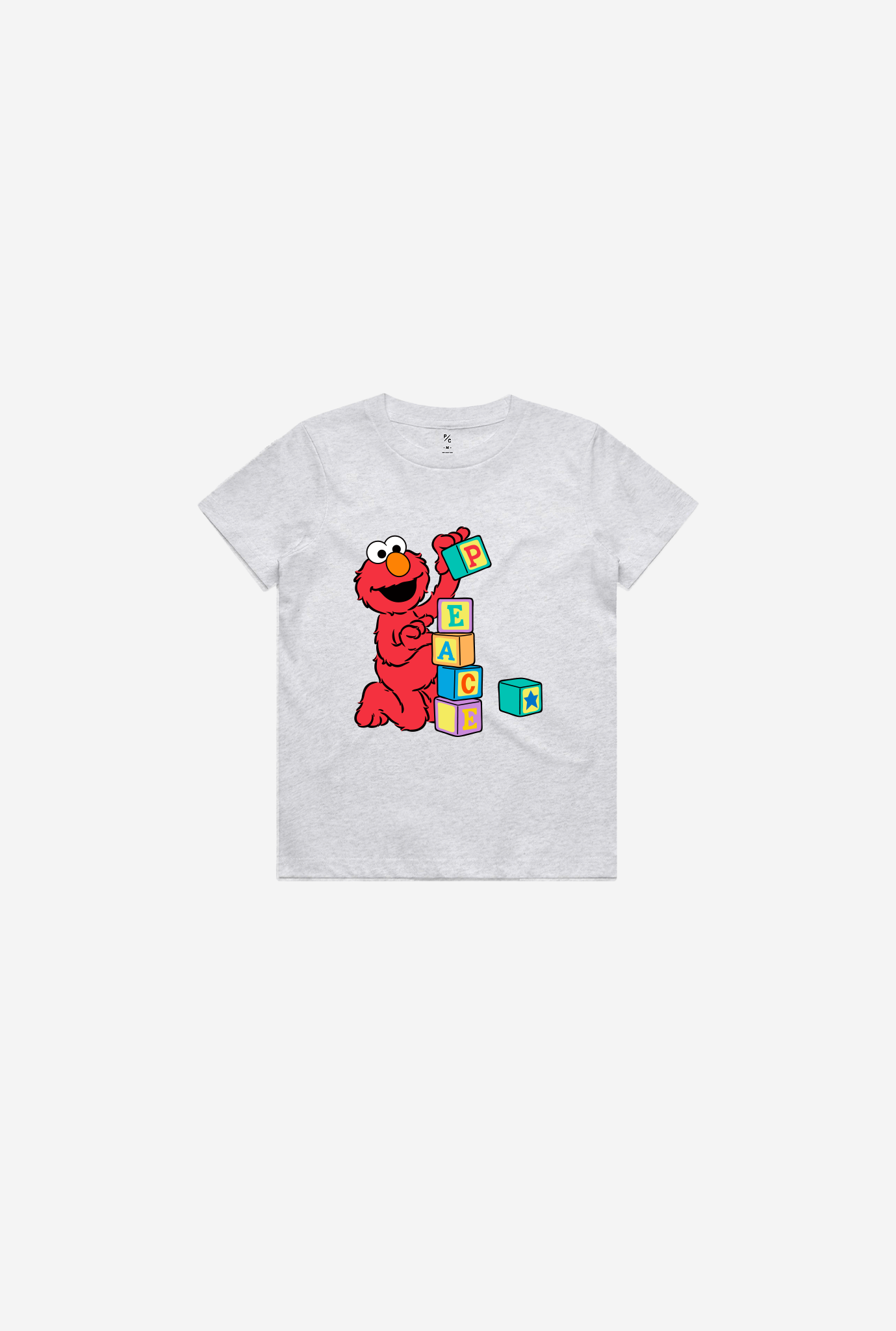 P/C x Sesame Street Building Blocks Kids T-Shirt - Grey