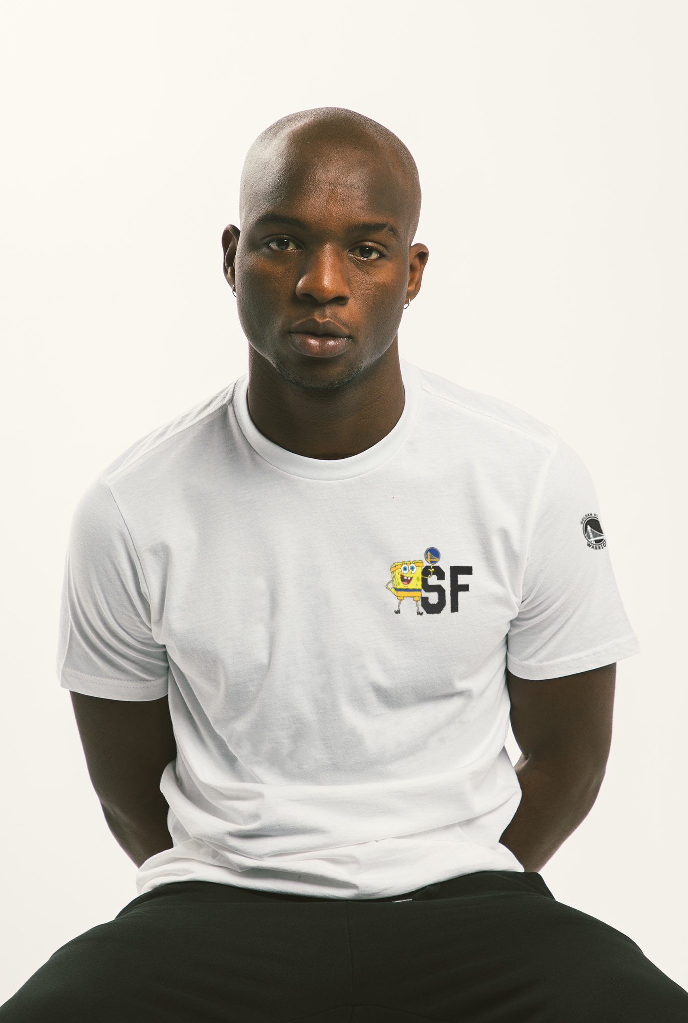 NBA x Spongebob SF Crescent T-Shirt - White