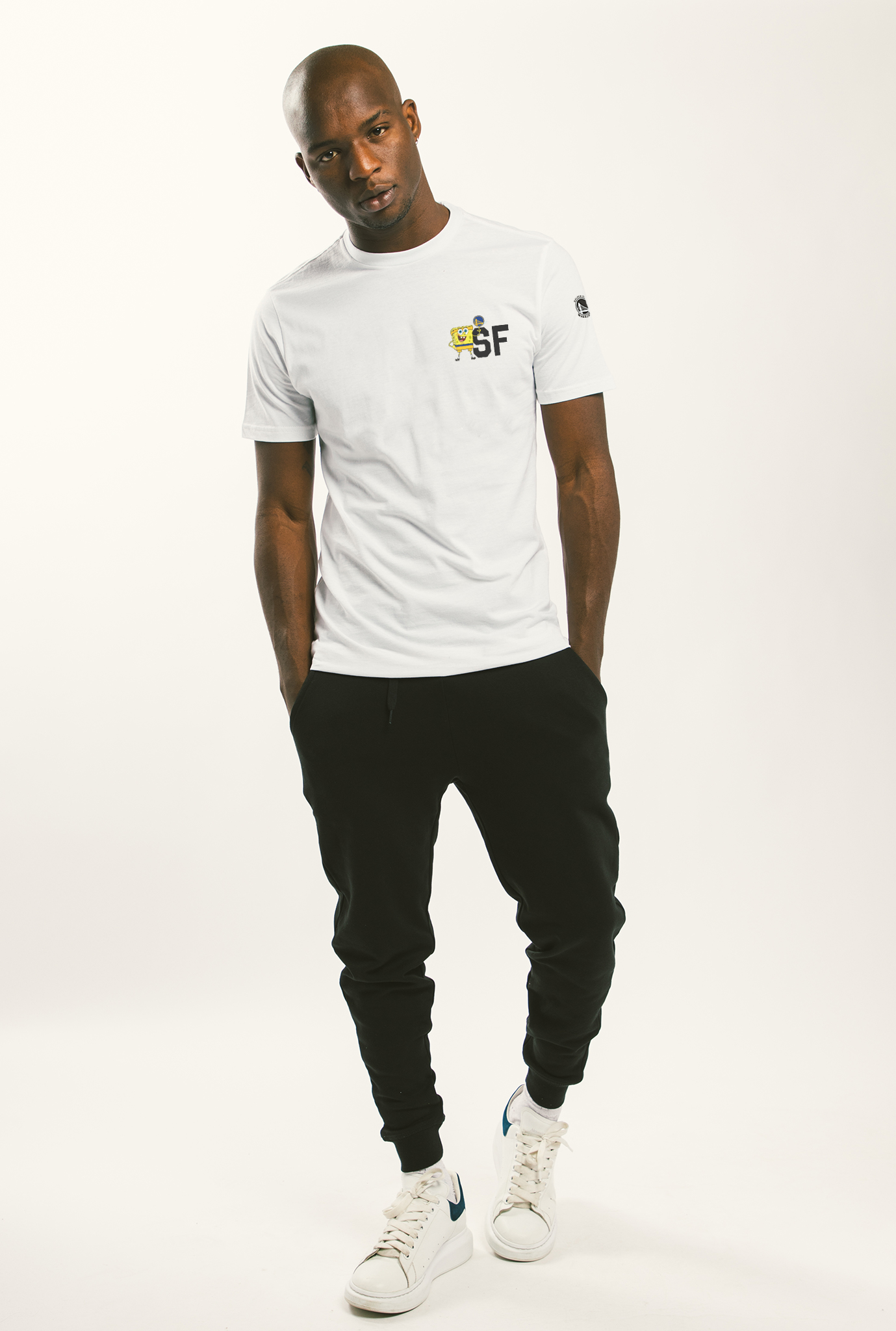 NBA x Spongebob SF Crescent T-Shirt - White