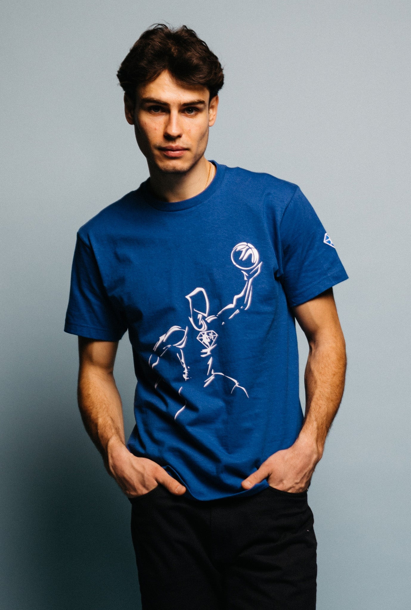 NBA 75th Anniversary T-Shirt - Royal