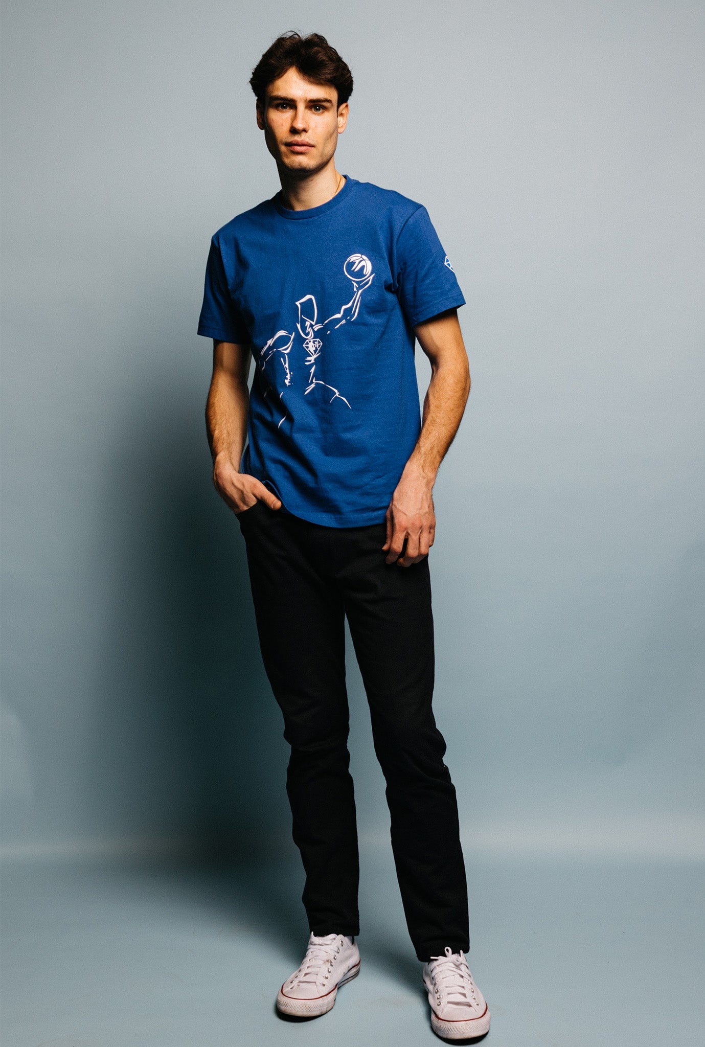 NBA 75th Anniversary T-Shirt - Royal