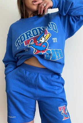 Toronto Blue Jays Vintage Washed Crewneck - Royal