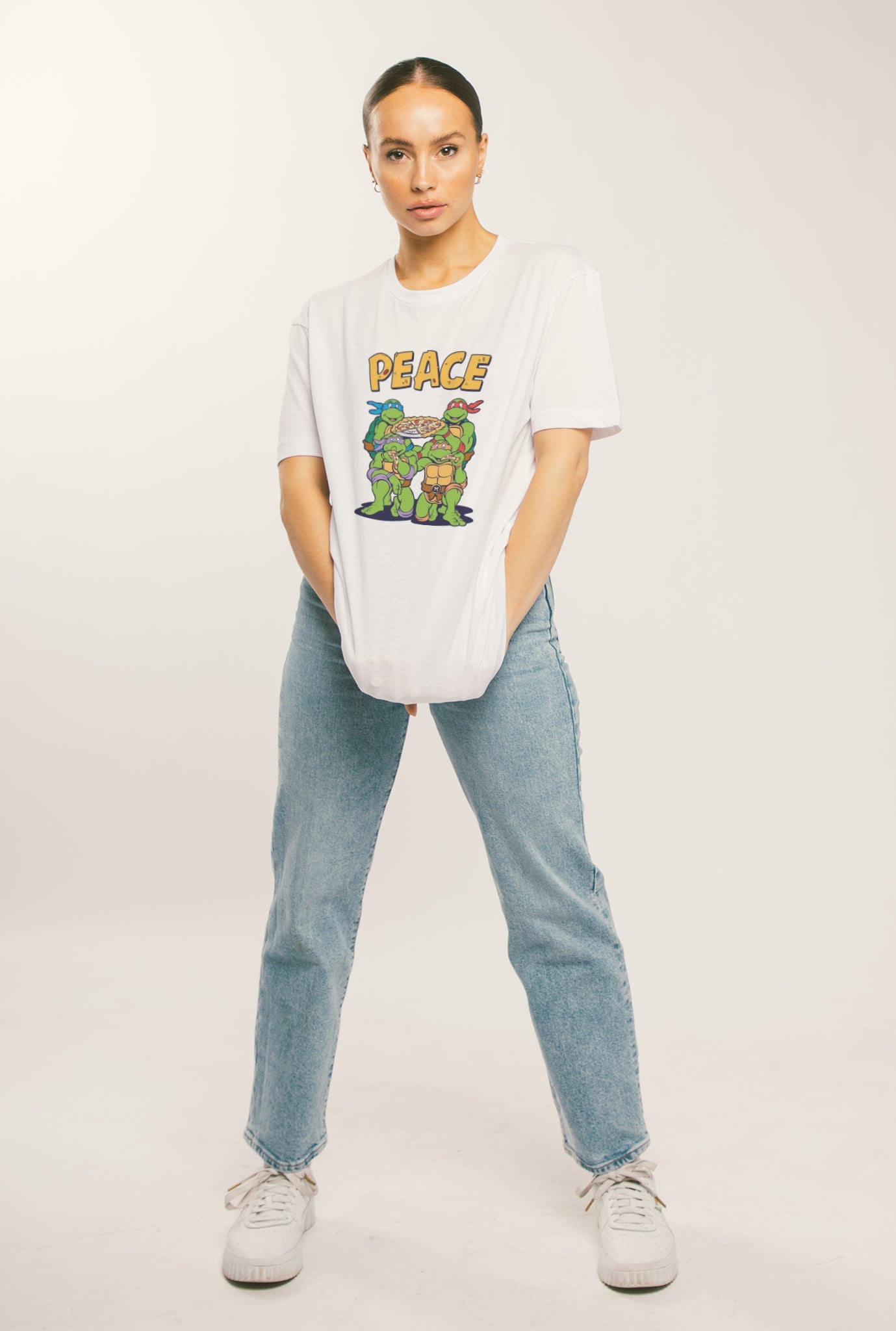 P/C x TMNT Peace Pizza T-Shirt - White