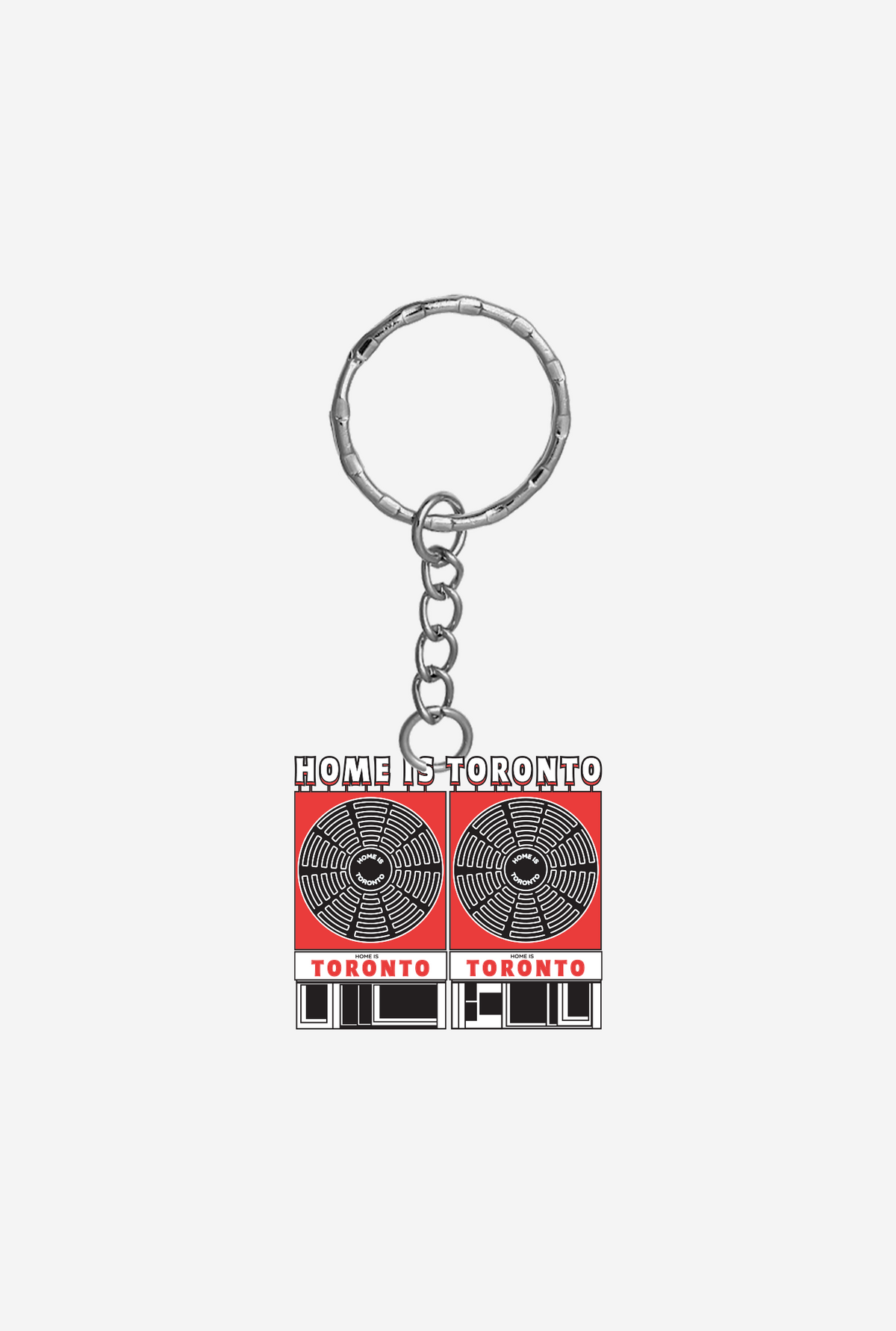 Home is Toronto Record Man Key Chain